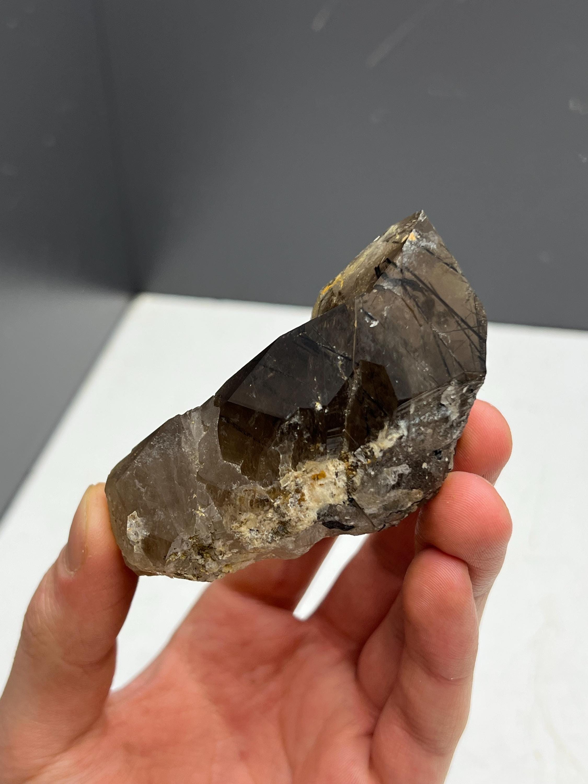 Very Special, Tourmaline Rutile Smoky Quartz - Crystal Gemstone AE 