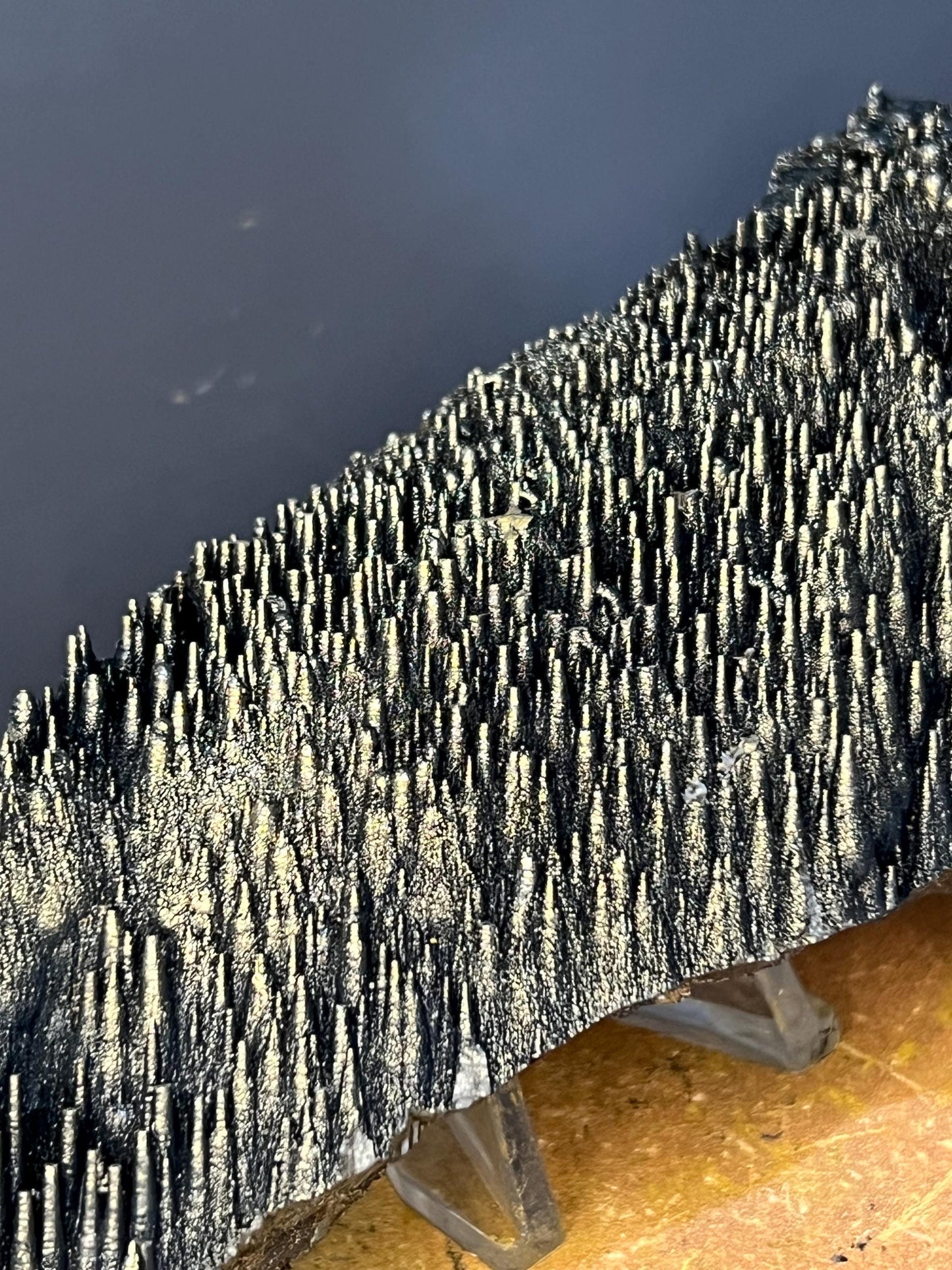 Museum Grade, Very Very Showy Golden Color Stalactite Goethite Specimen, For Special Collection - Crystal Gemstone AE 