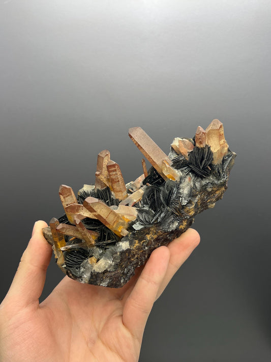Rose Hematite Quartz, From China - Crystal Gemstone AE 