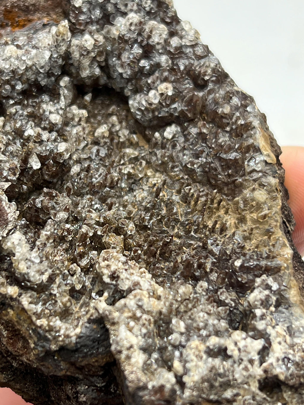 Special Formation, Crystal Calcite With Hematite Small Stalactites, From Turkey - Crystal Gemstone AE 