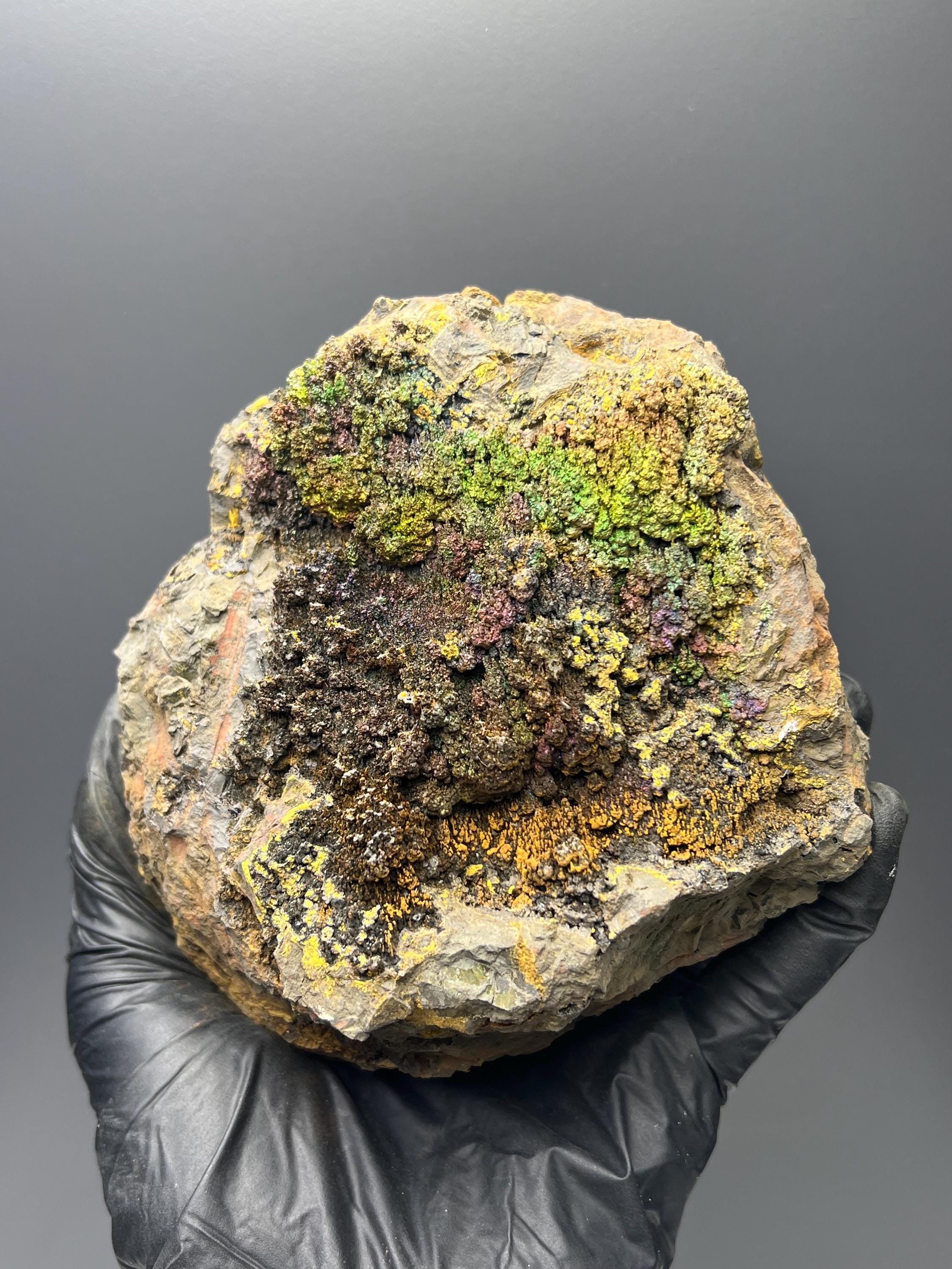 Very Unique! Colored Alloy Natural Stalactite Goethite Specimen - Crystal Gemstone AE 