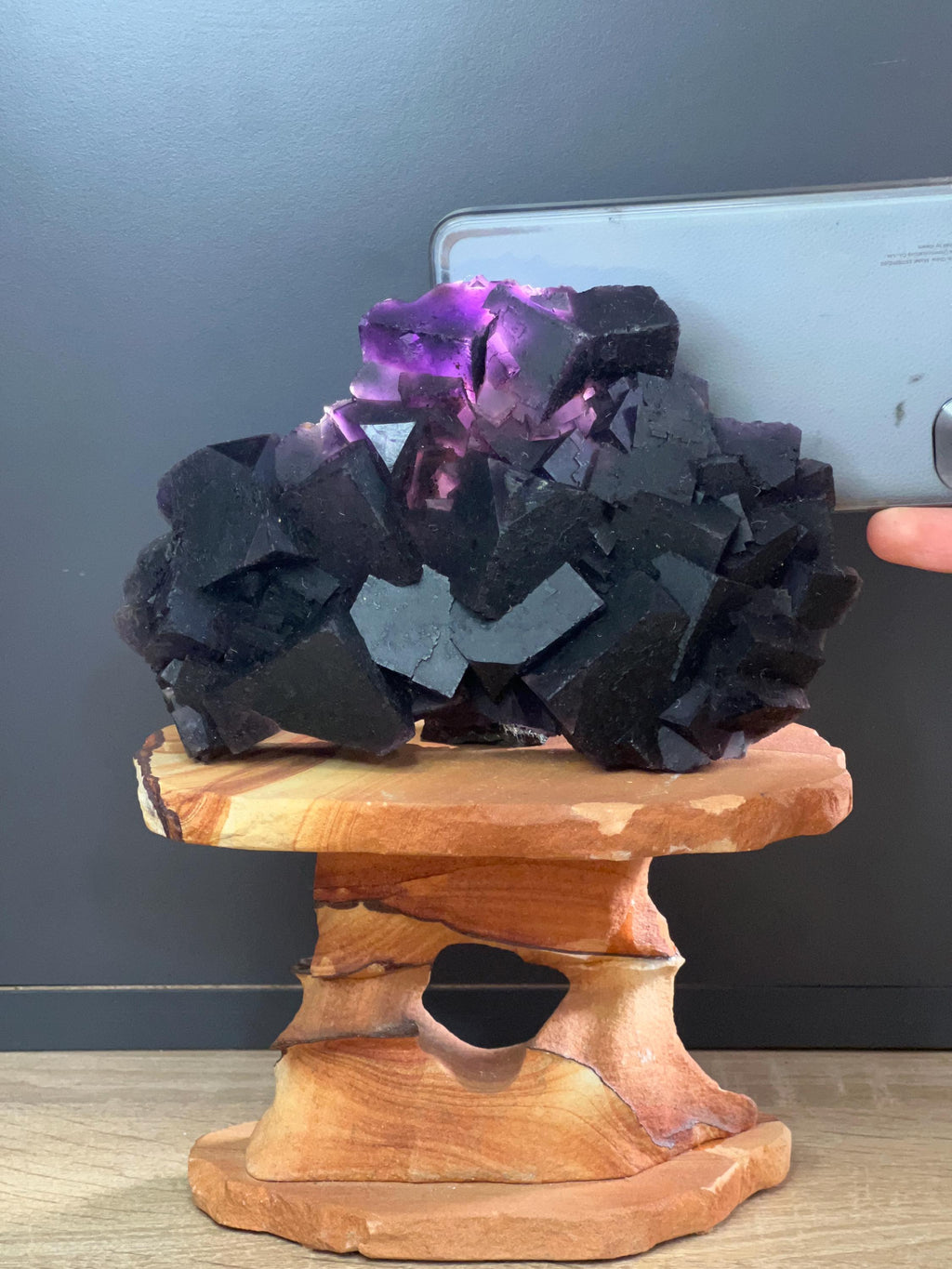 Very Special Piece! Light Permeable Fluorite Specimen From China - Crystal Gemstone AE 