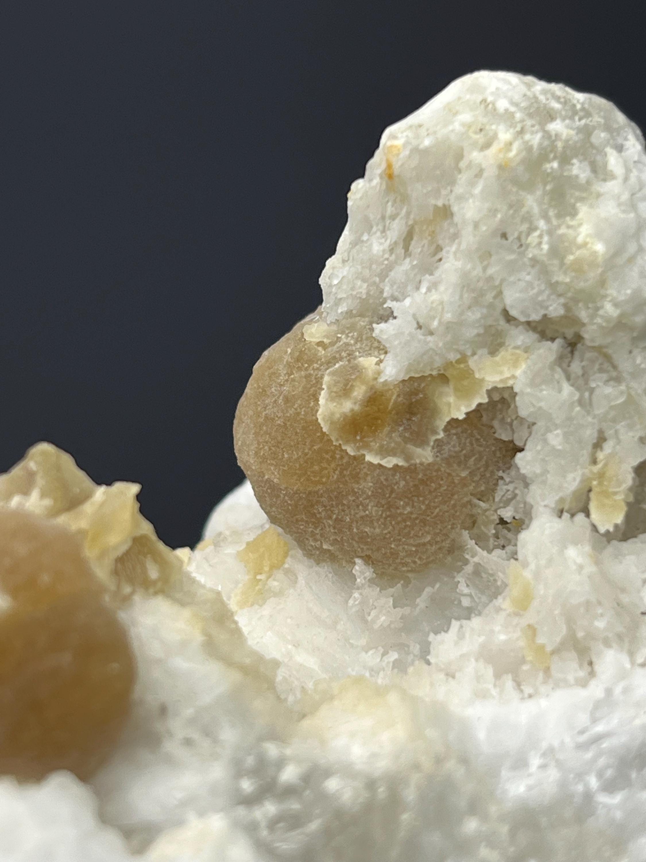 Barite On Colemanite Specimen - Crystal Gemstone AE 