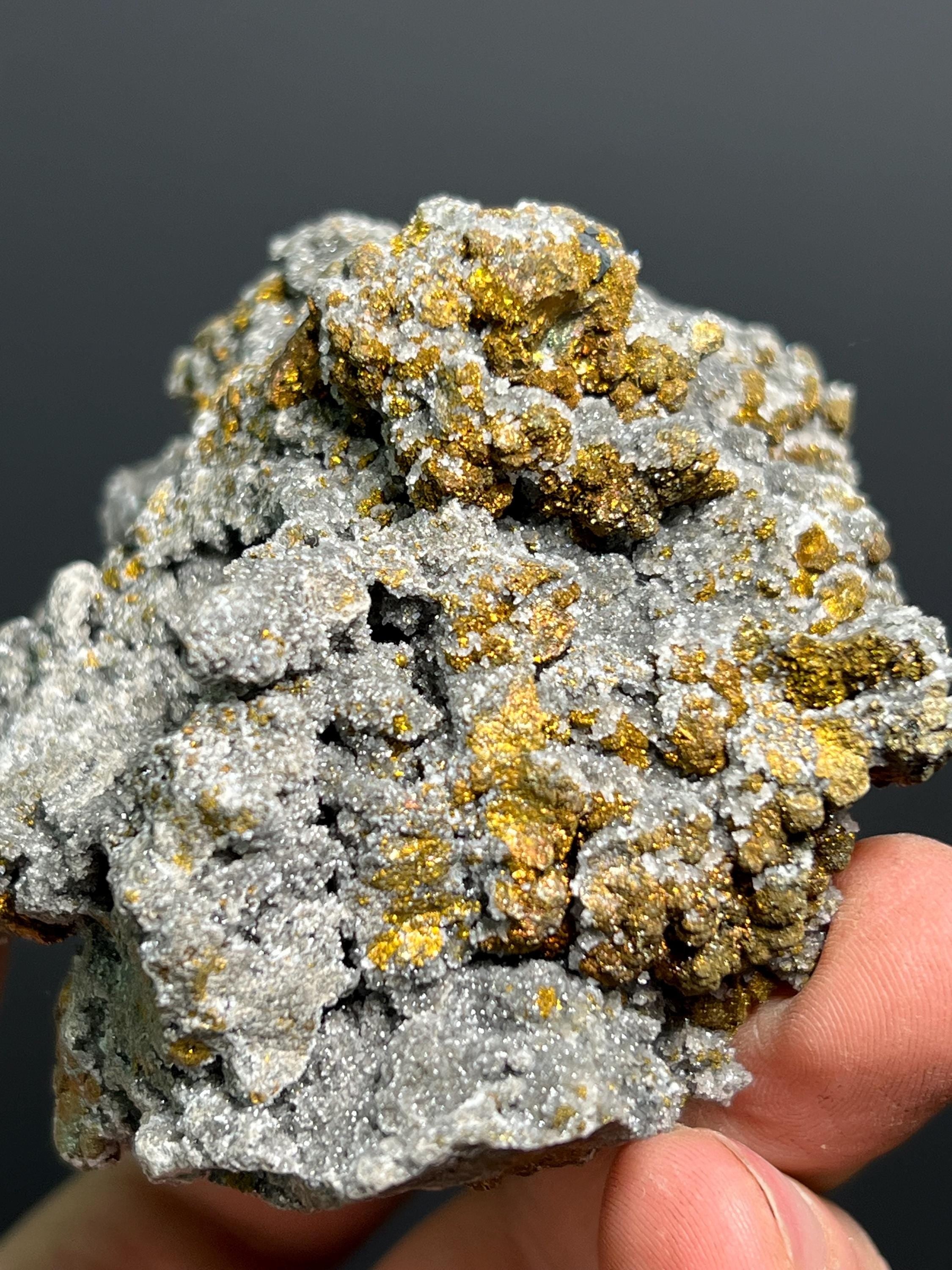 Calcite And Dolomite With Chalcopyrite, 440gram - Crystal Gemstone AE 
