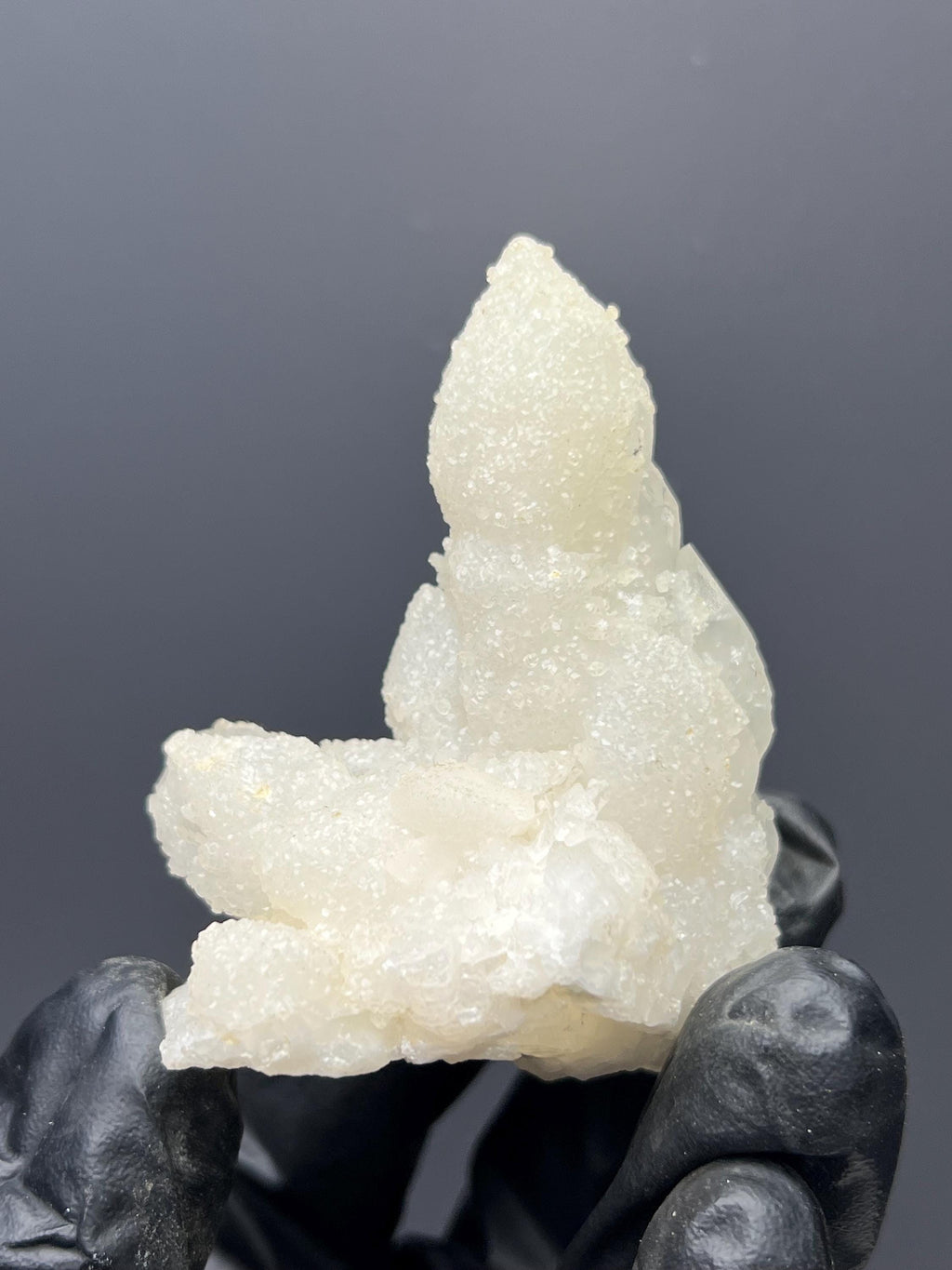 Snow Calcite With Elestial Crystal Quartz - Crystal Gemstone AE 
