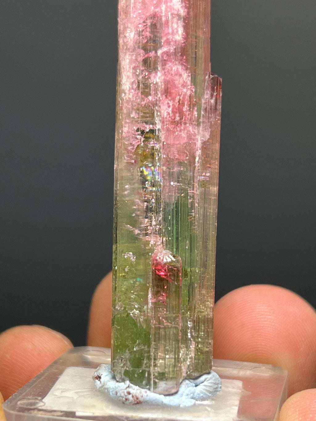 Special Elbaite Tourmaline Specimen - Crystal Gemstone AE 