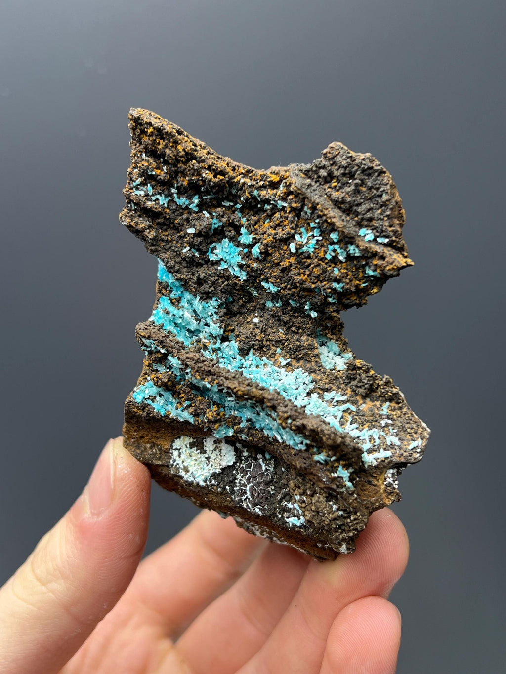 Double Sided Aurichalcite Specimen - Crystal Gemstone AE 