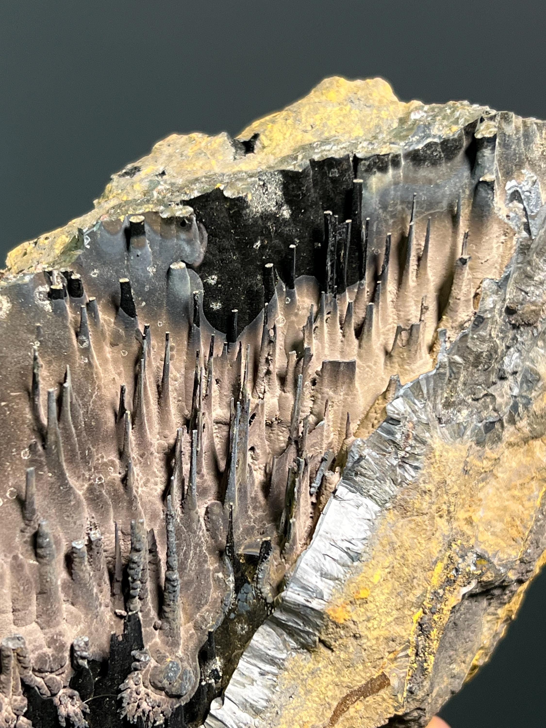 Museum Grade Specularite With Stalactite Goethite - Crystal Gemstone AE 
