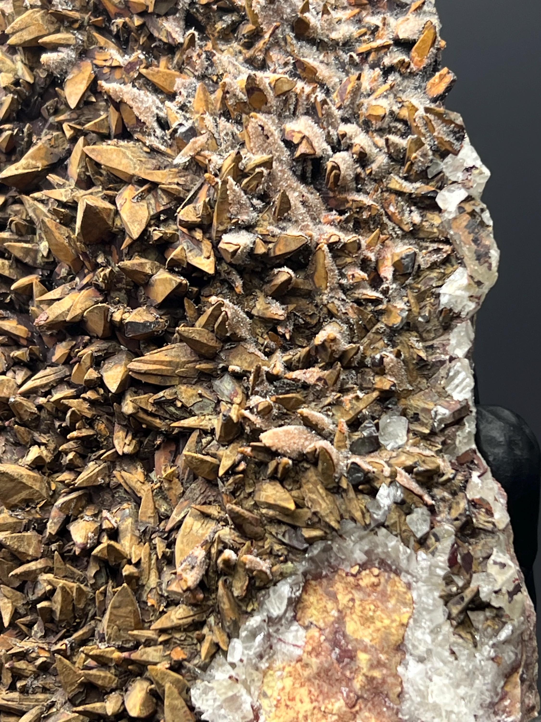 Large Size Feather Brown Crystal Calcite Specimen - Crystal Gemstone AE 