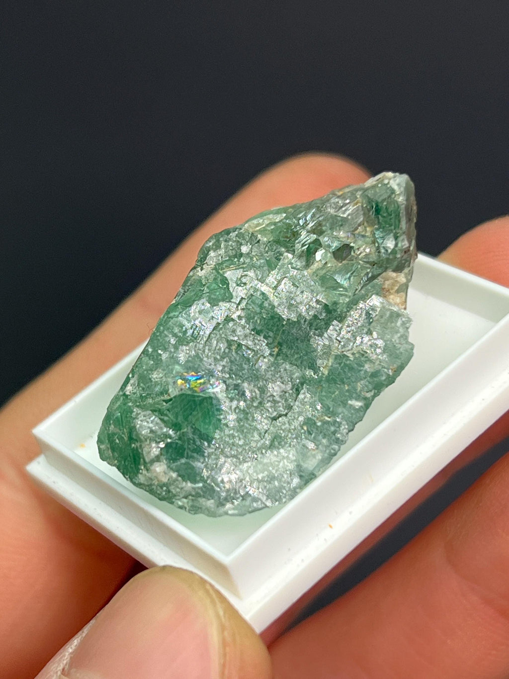 Green Fluorite Specimen - Crystal Gemstone AE 