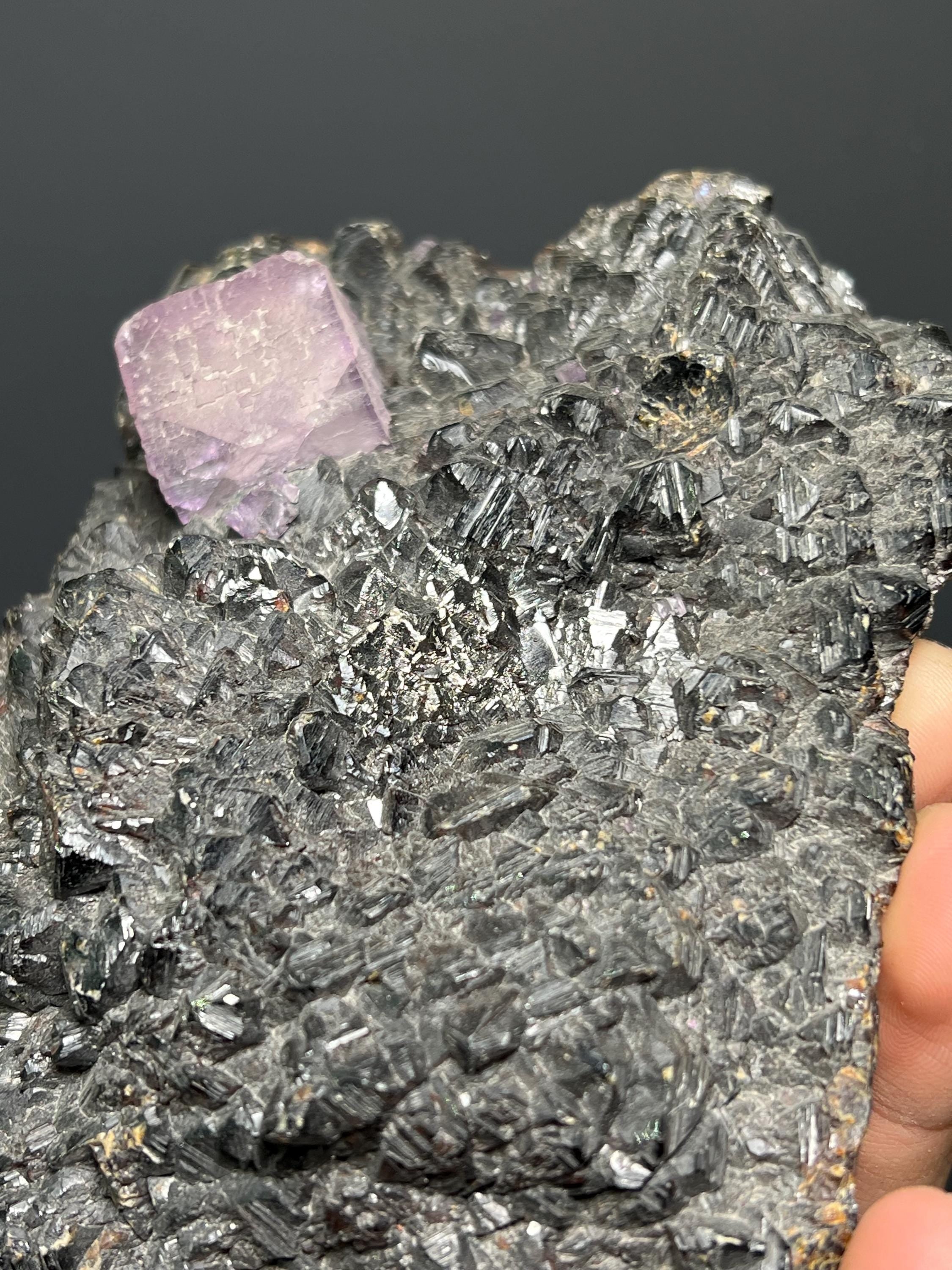 Sphalerite With Cubic Fluorite - USA - Crystal Gemstone AE 