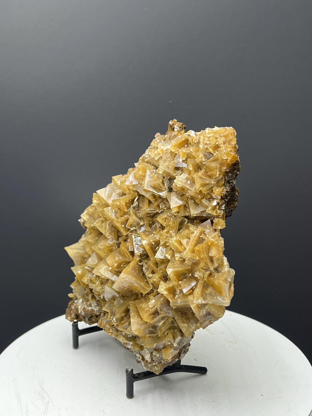 Very Special Orange Crystal Calcite Specimen - Crystal Gemstone AE 