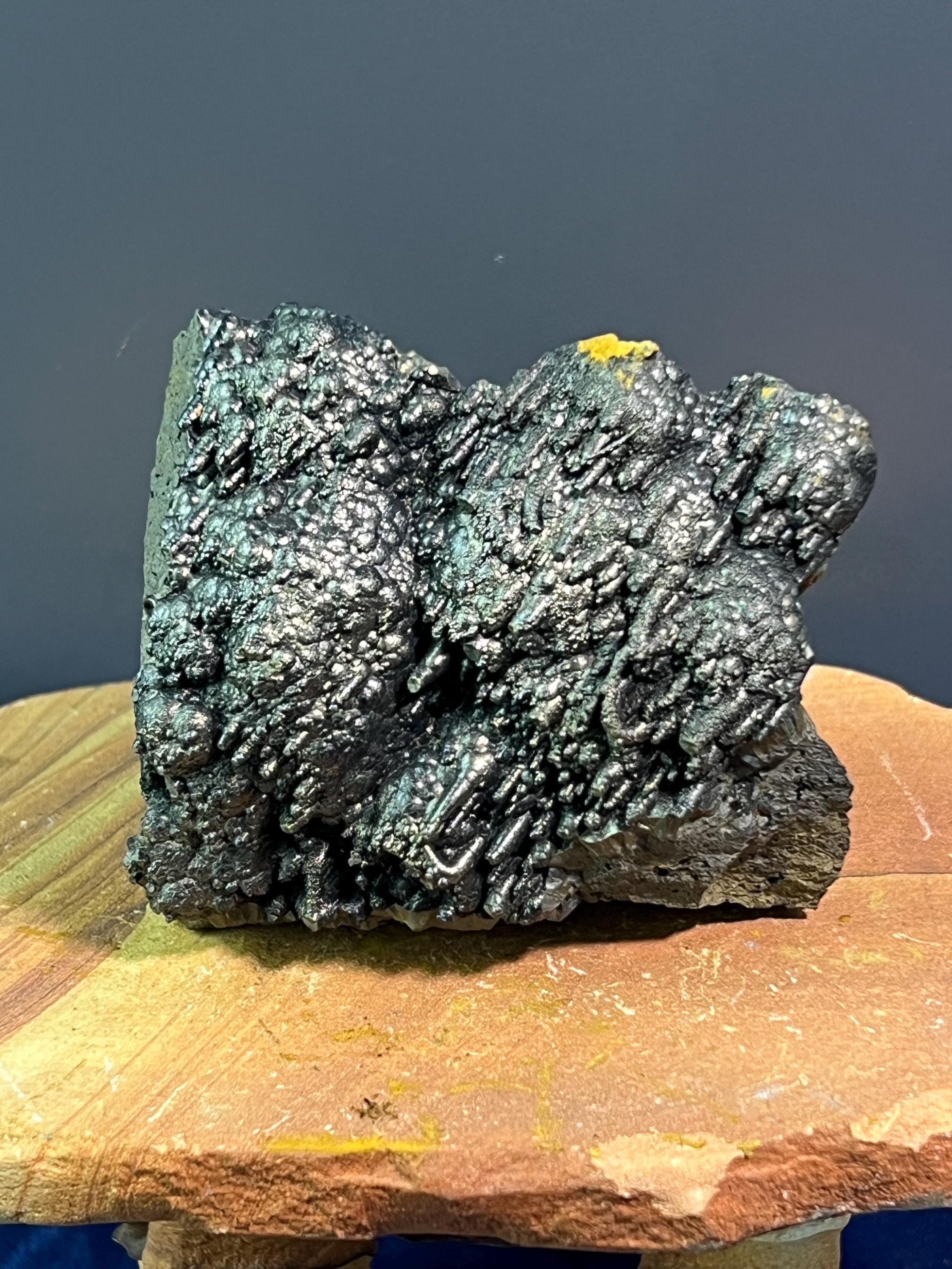 "Museum Grade" Stalactite And Botryoidal Formation Golden Color Goethite - Crystal Gemstone AE 