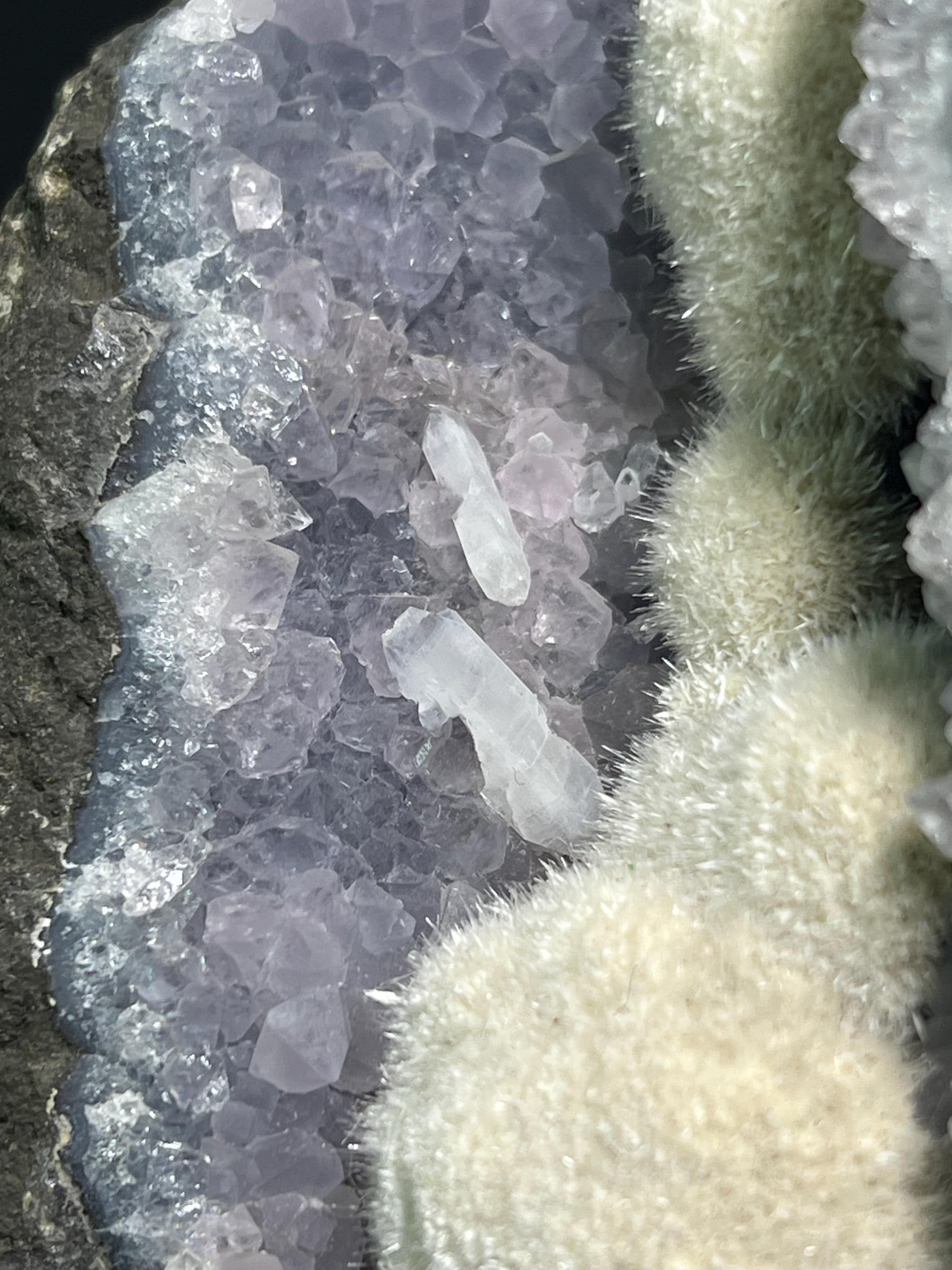 Okenite Amethyst Specimen, 428gram - Crystal Gemstone AE 