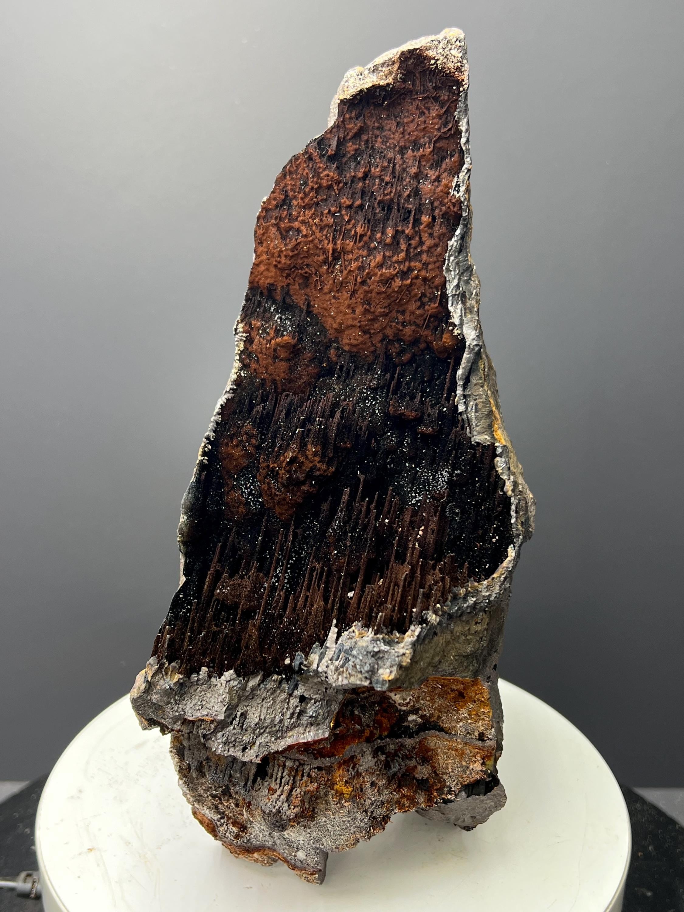 Museum Grade, Very Special Limonite And Specularite With Stalactite Goethite, For Special Collections - Crystal Gemstone AE 