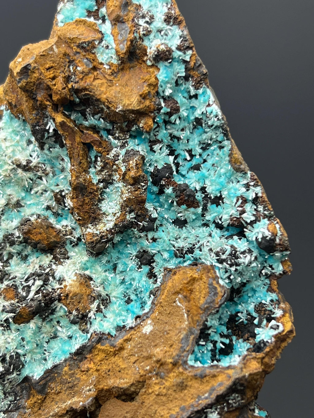 Aurichalcite Specimen: Blue Crystals - Crystal Gemstone AE 