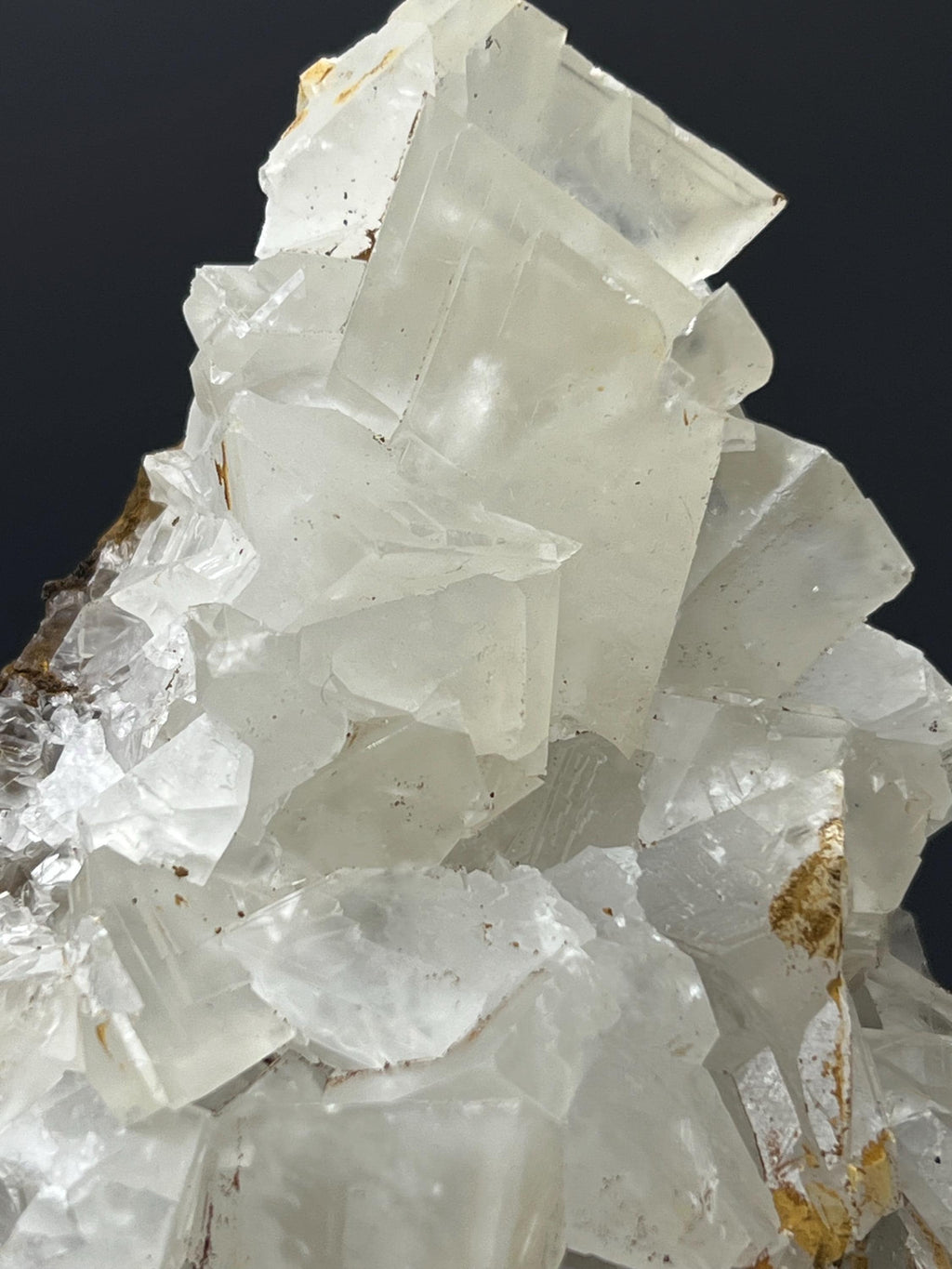 White Crystal Calcite Specimen - Geometric Mineral Art, Turkey - Crystal Gemstone AE 