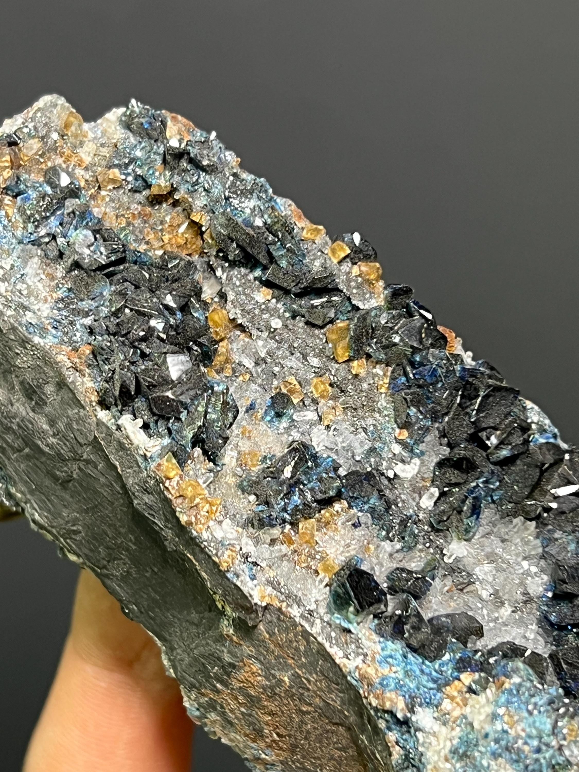 Lazulite Blue Crystals Specimen, 320gram - Crystal Gemstone AE 