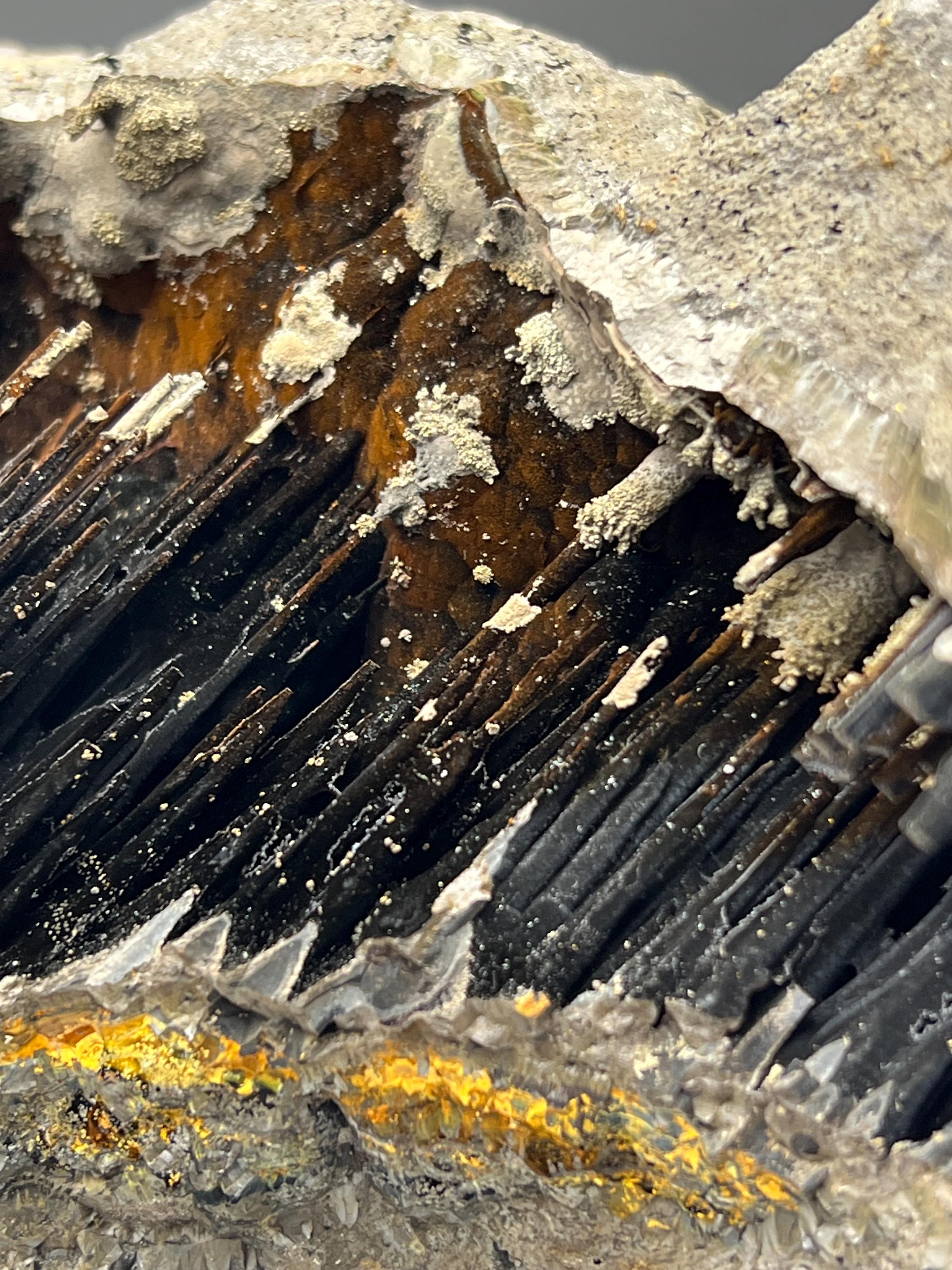 Museum Grade! Limonite And Specularite With Velvet Function Stalactite Goethite Specimen, For Special Collection - Crystal Gemstone AE 