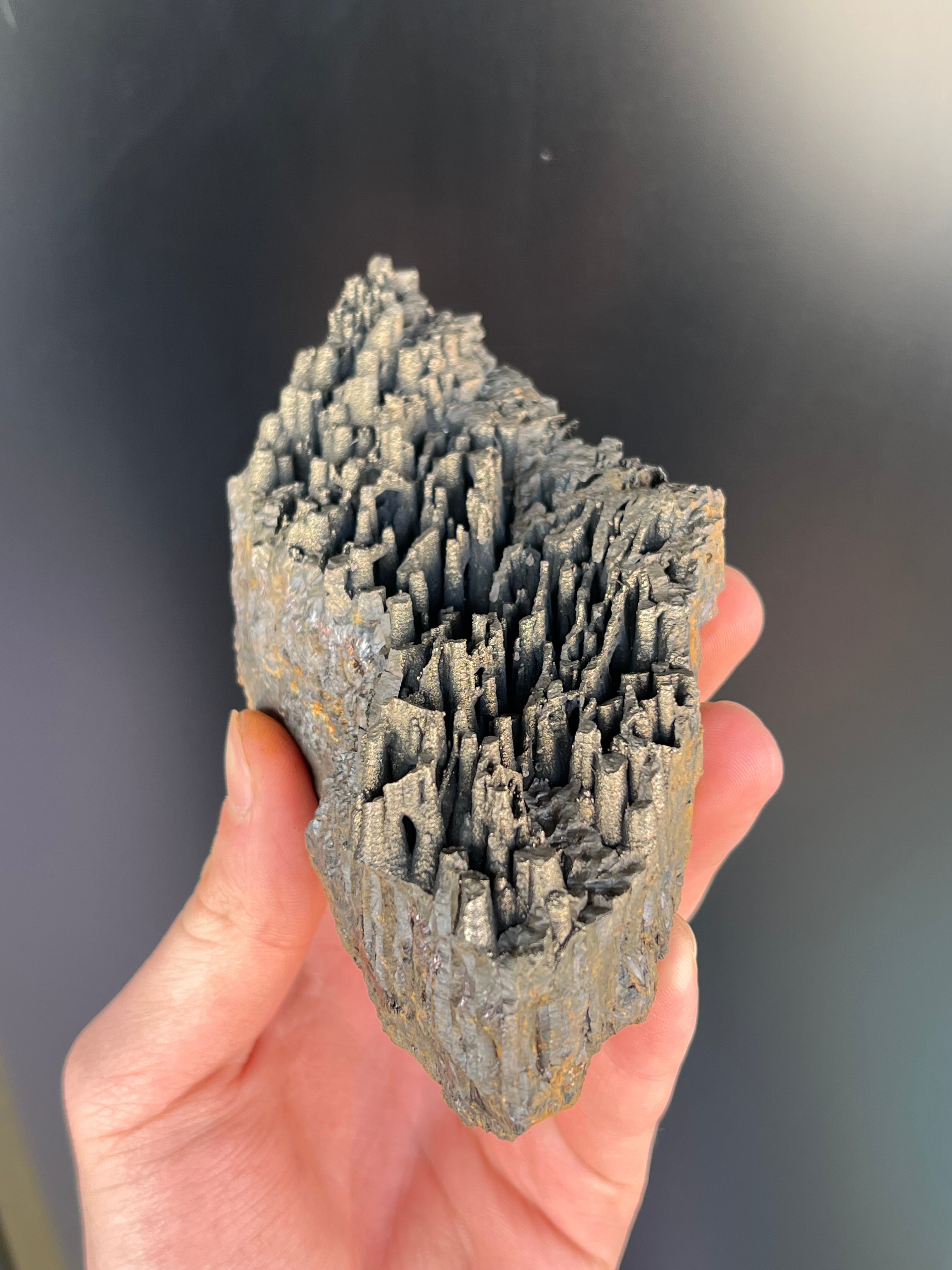 “Museum Grade” Golden Color Stalactite Goethite