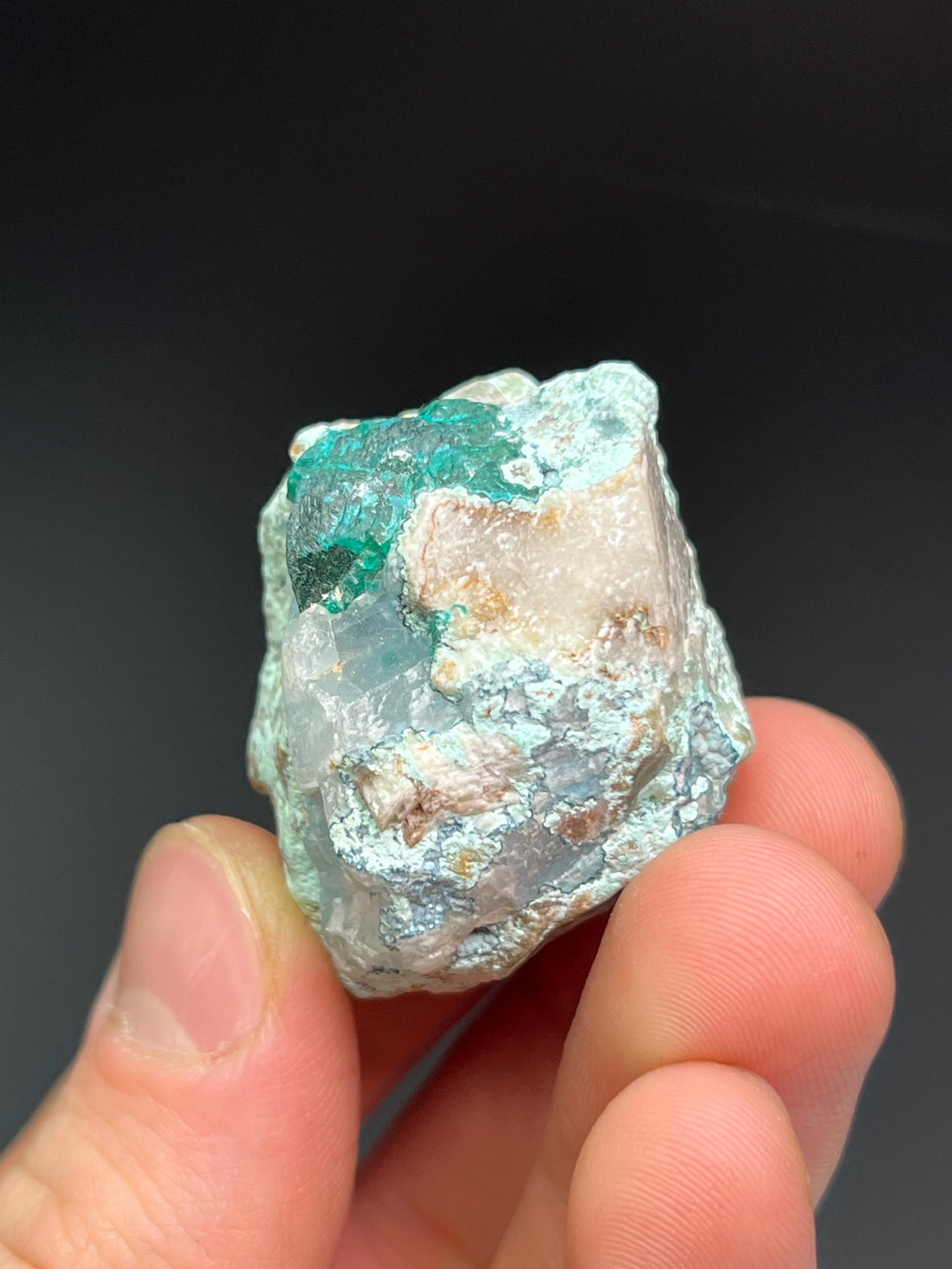 Dioptase On Matrix - Crystal Gemstone AE 