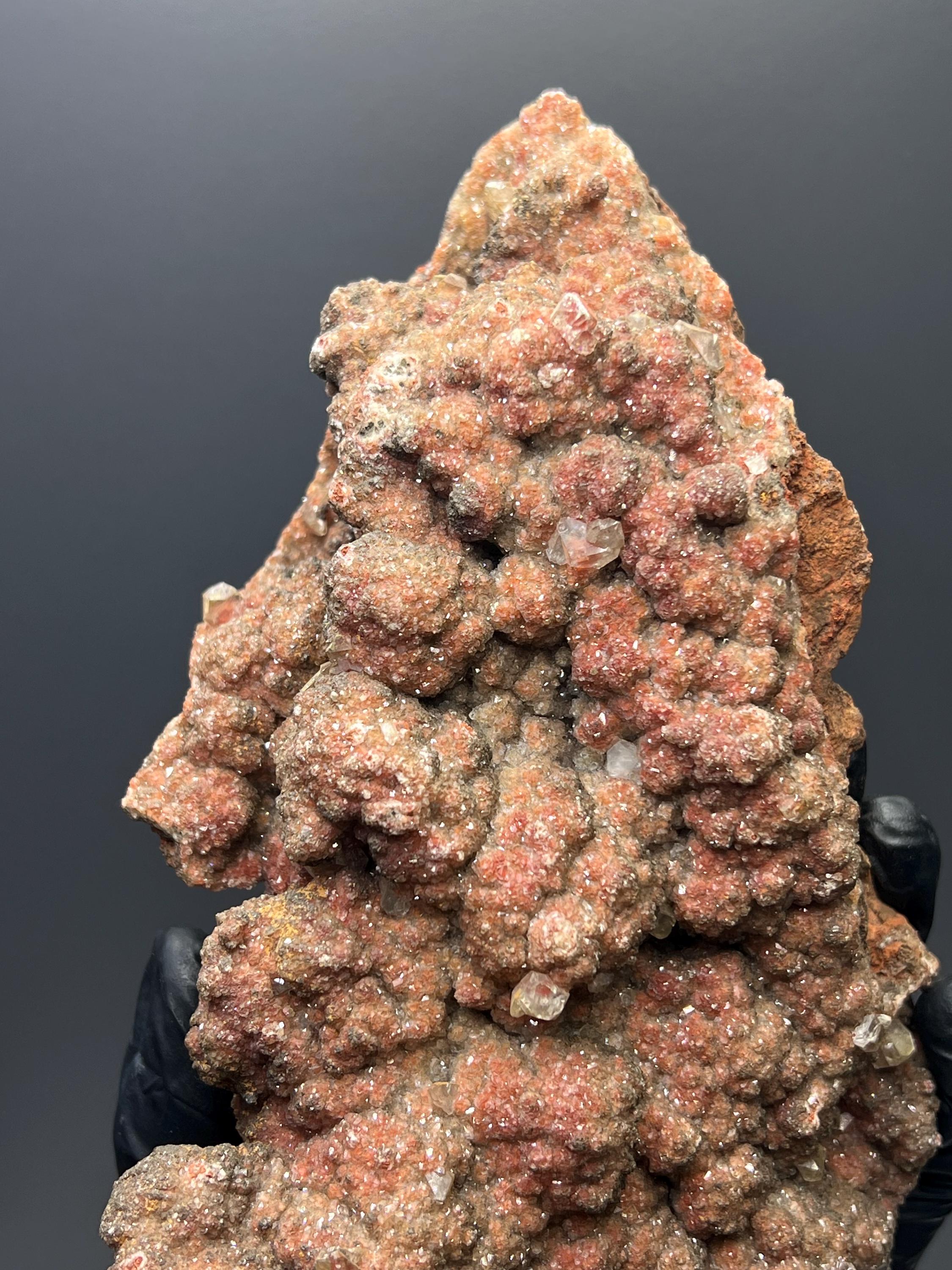 Druzy Red Crystal Calcite - Crystal Gemstone AE 
