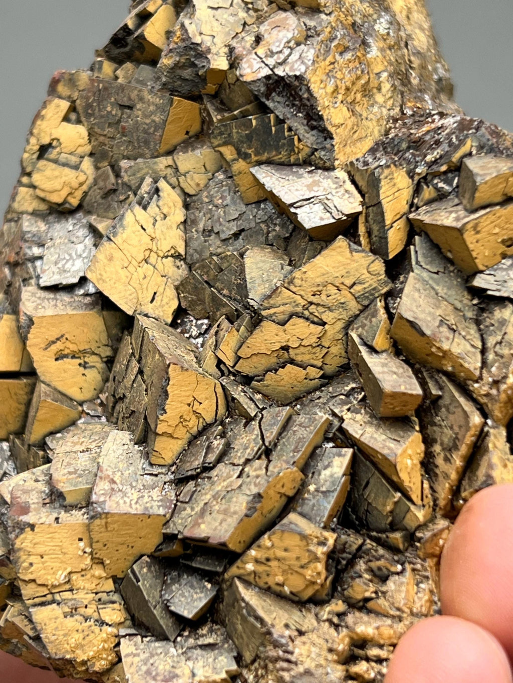 Very Special and showy limonite on iron Siderite, From Turkey - Crystal Gemstone AE 