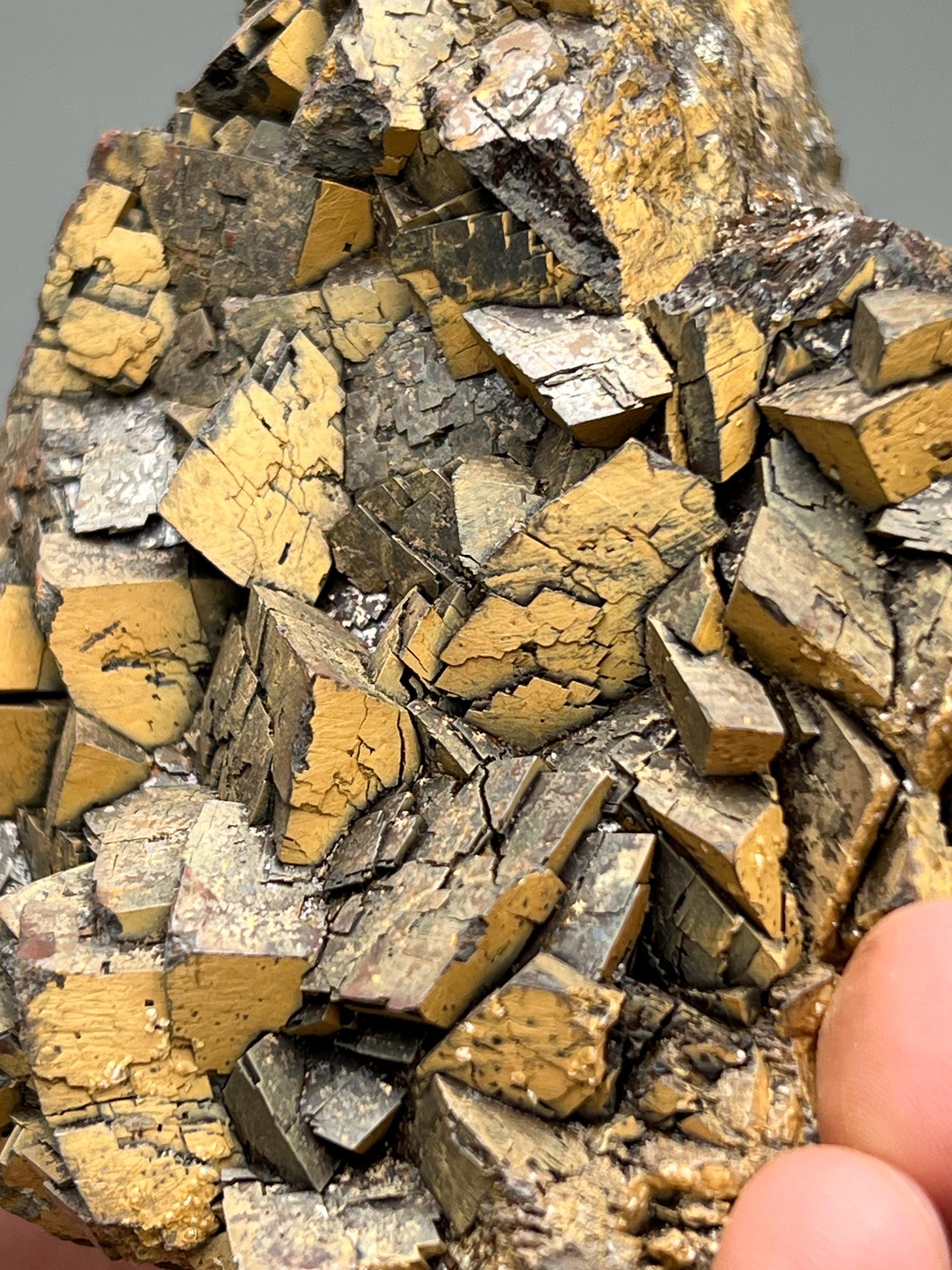 Very Special and showy limonite on iron Siderite, From Turkey - Crystal Gemstone AE 
