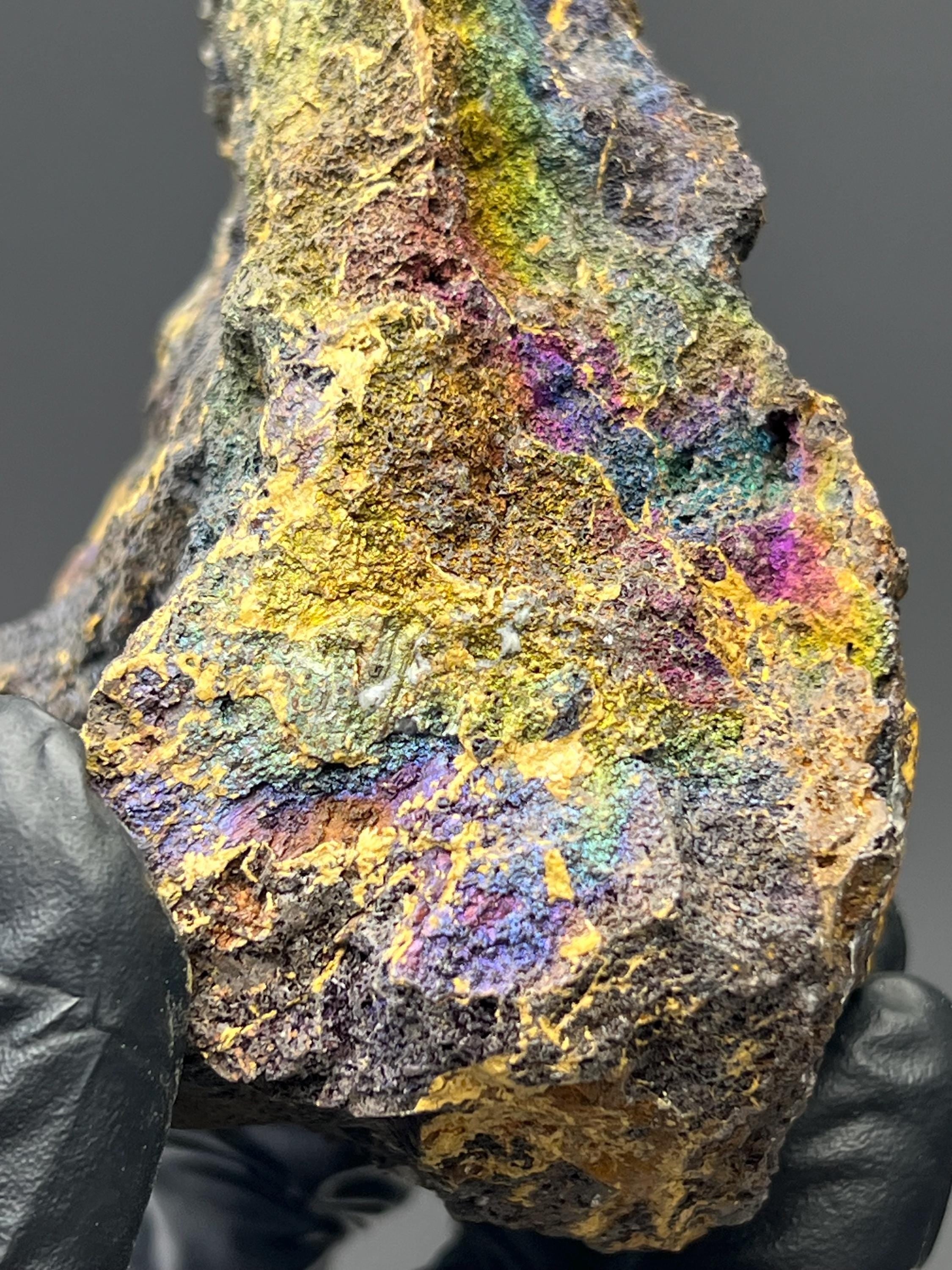Natural Colourful Iridescent Goethite - Crystal Gemstone AE 