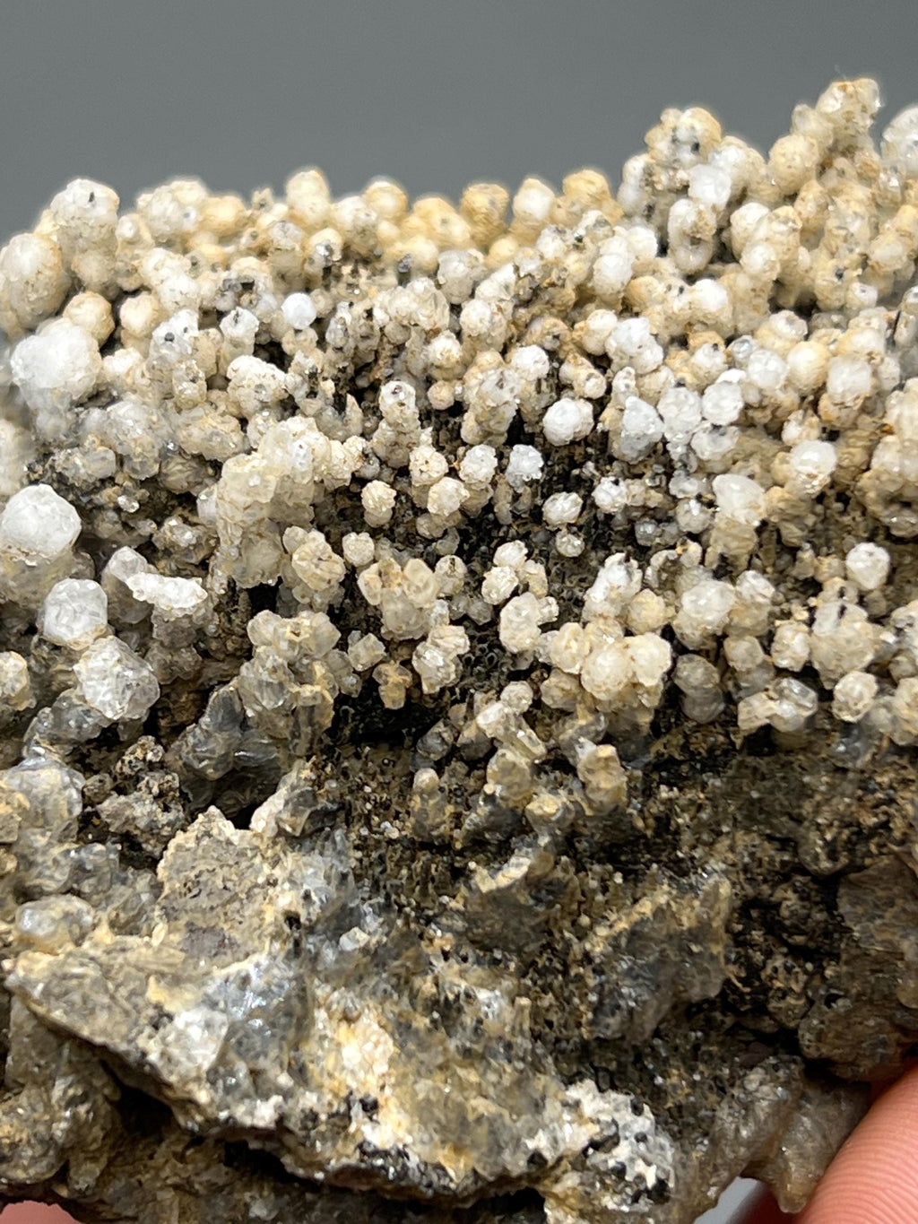 Crystal Calcite on Stalactite Hematite, Turkish Mineral Specimen - Crystal Gemstone AE 
