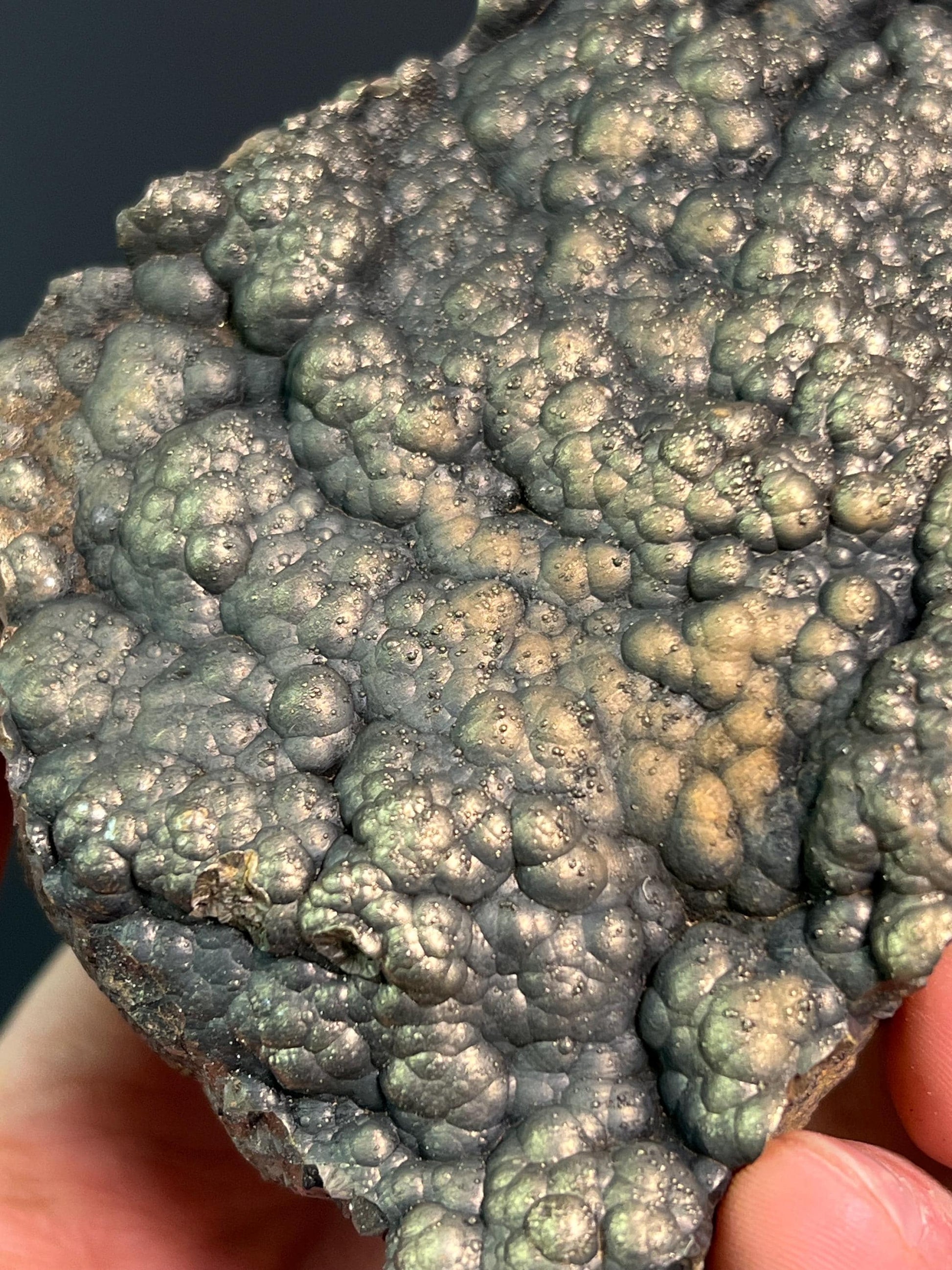 "Museum Grade" Golden Color Botryoidal Goethite - Crystal Gemstone AE 