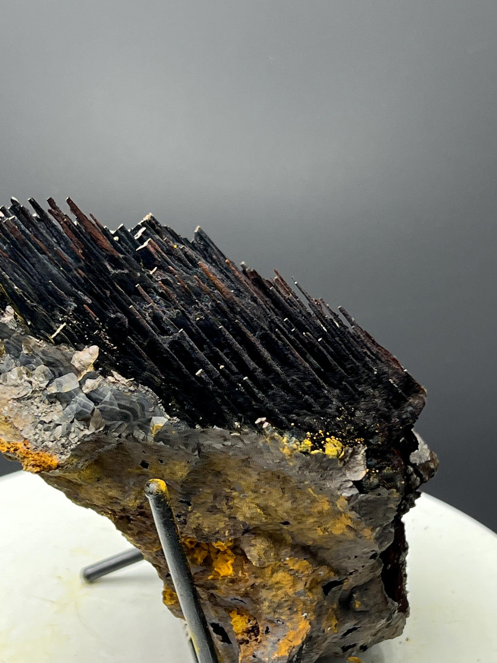 Museum Grade, Very Showy Limonite And Specularite With Stalactite Goethite Specimen - Crystal Gemstone AE 