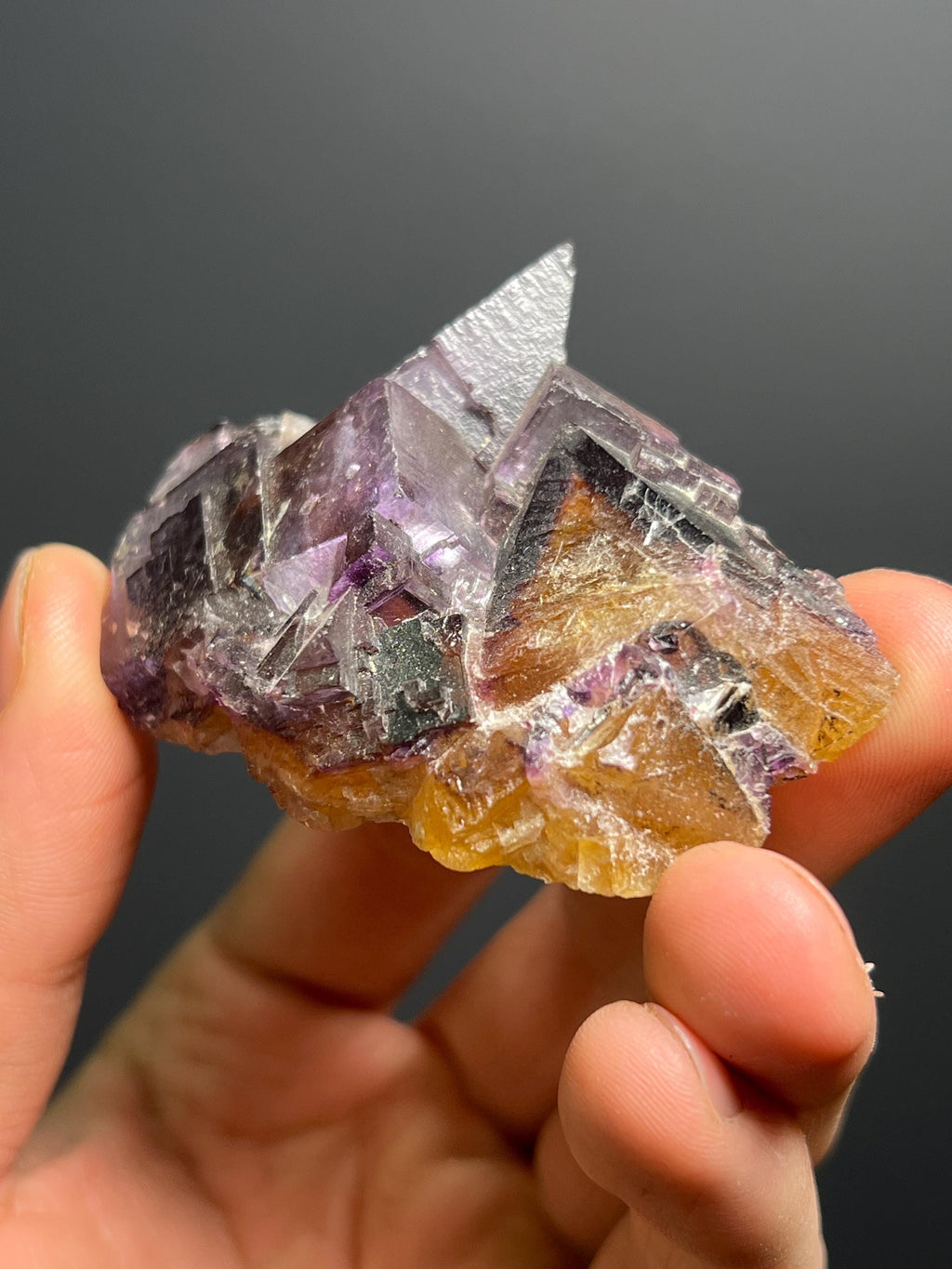 Phantom Fluorite Specimen, 78gram - Crystal Gemstone AE 
