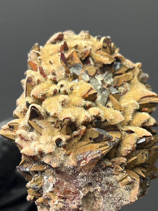 Double Sided Feather Red Crystal Calcite