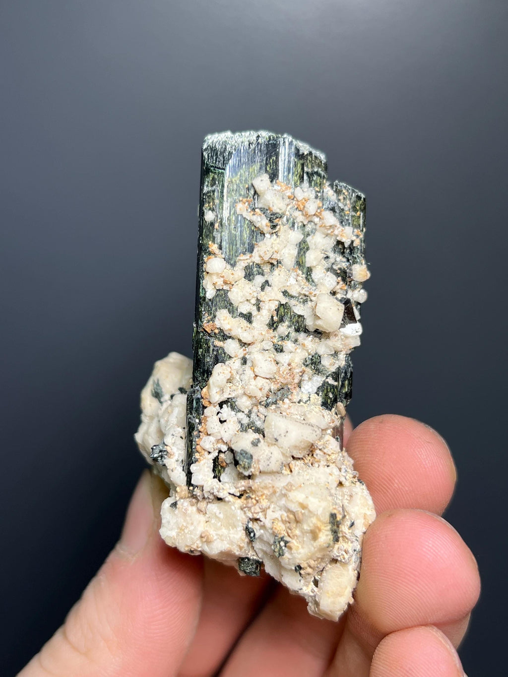 Aegirine And Ortochlase With Zircon - Malawi - Crystal Gemstone AE 