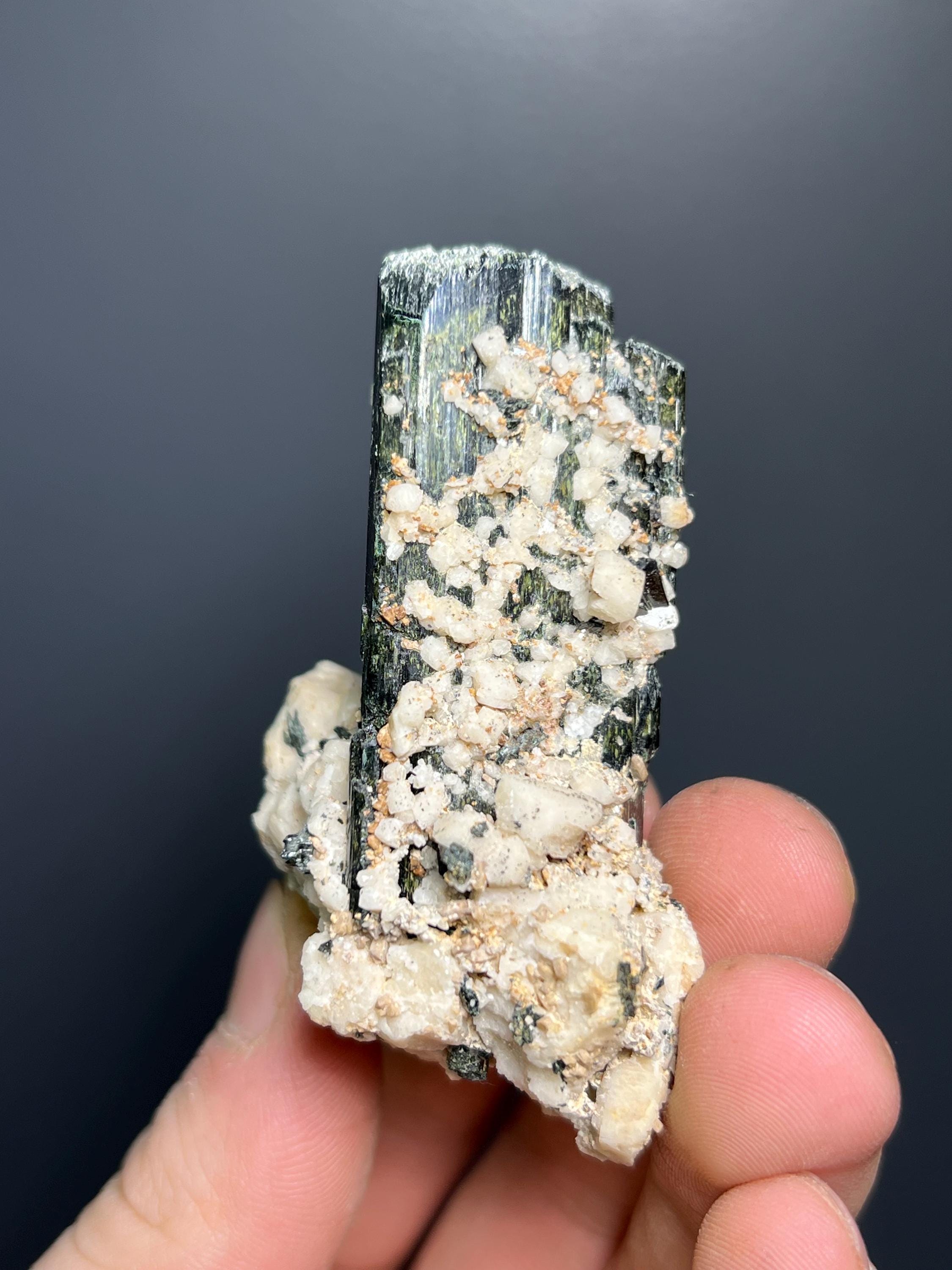 Aegirine And Ortochlase With Zircon - Malawi - Crystal Gemstone AE 