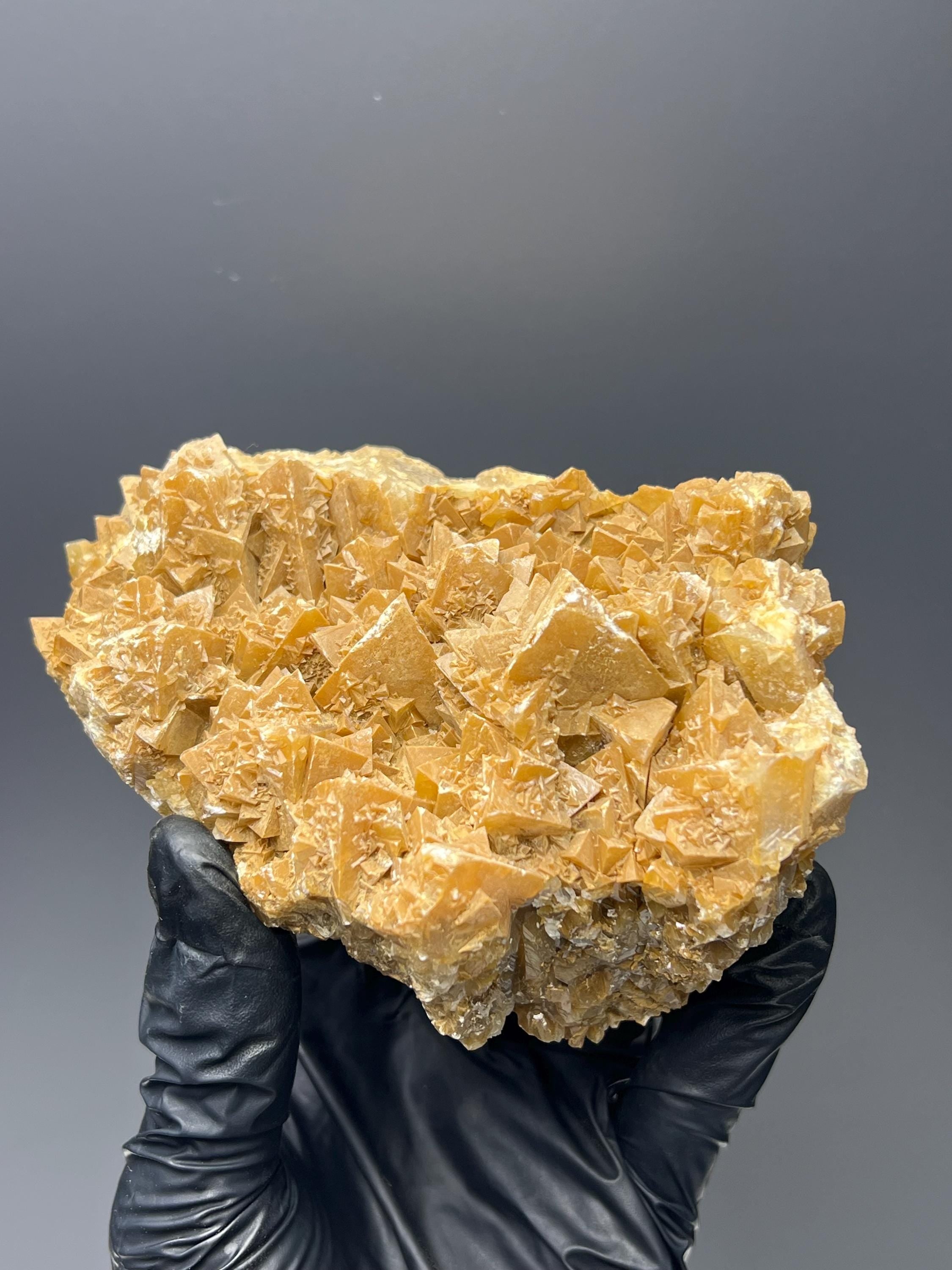 Orange Crystal Calcite from Kayseri, Turkey - Crystal Gemstone AE 