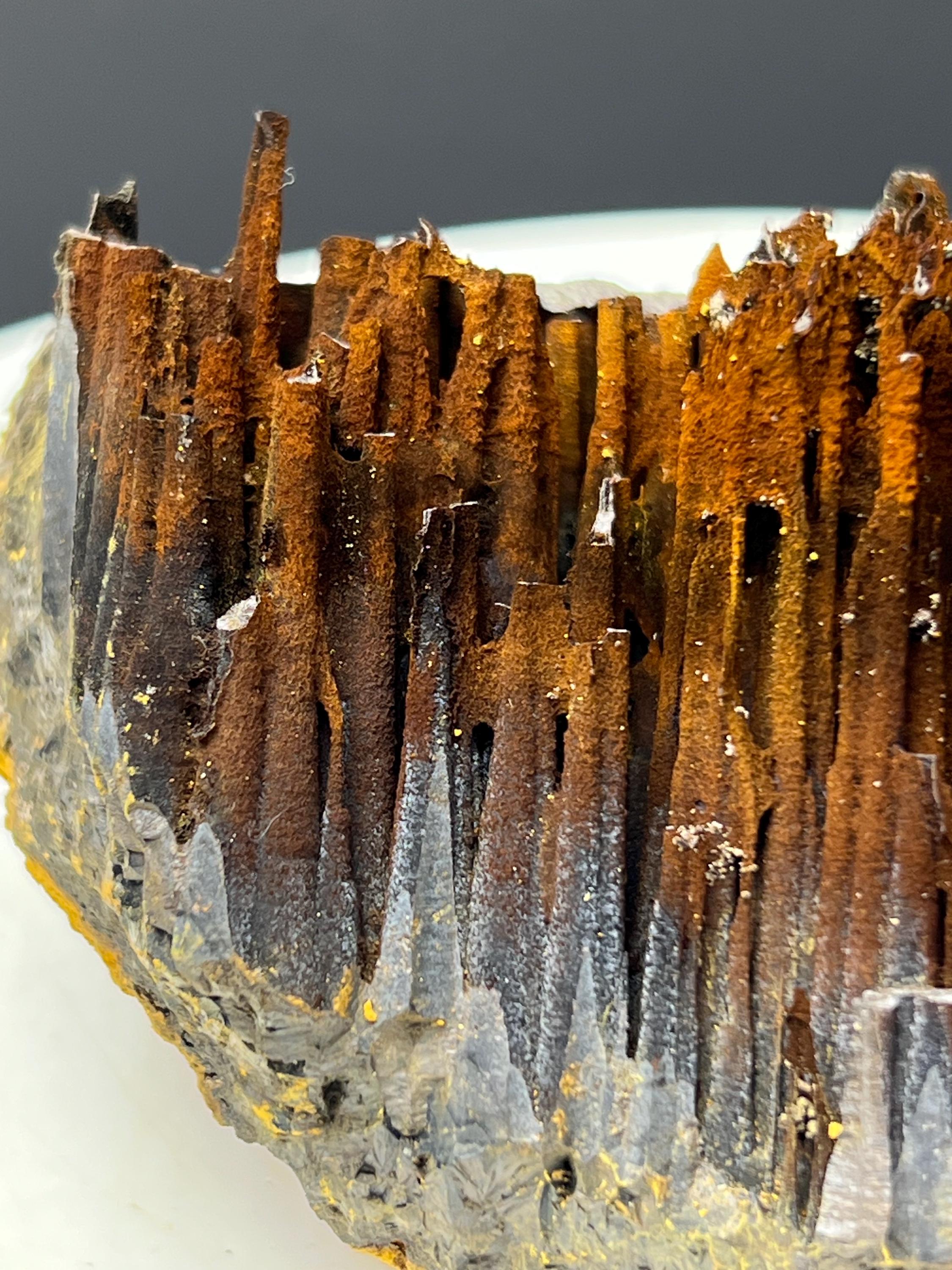 Museum Grade! Limonite With Velvet Function Stalactite Goethite Specimen - Crystal Gemstone AE 