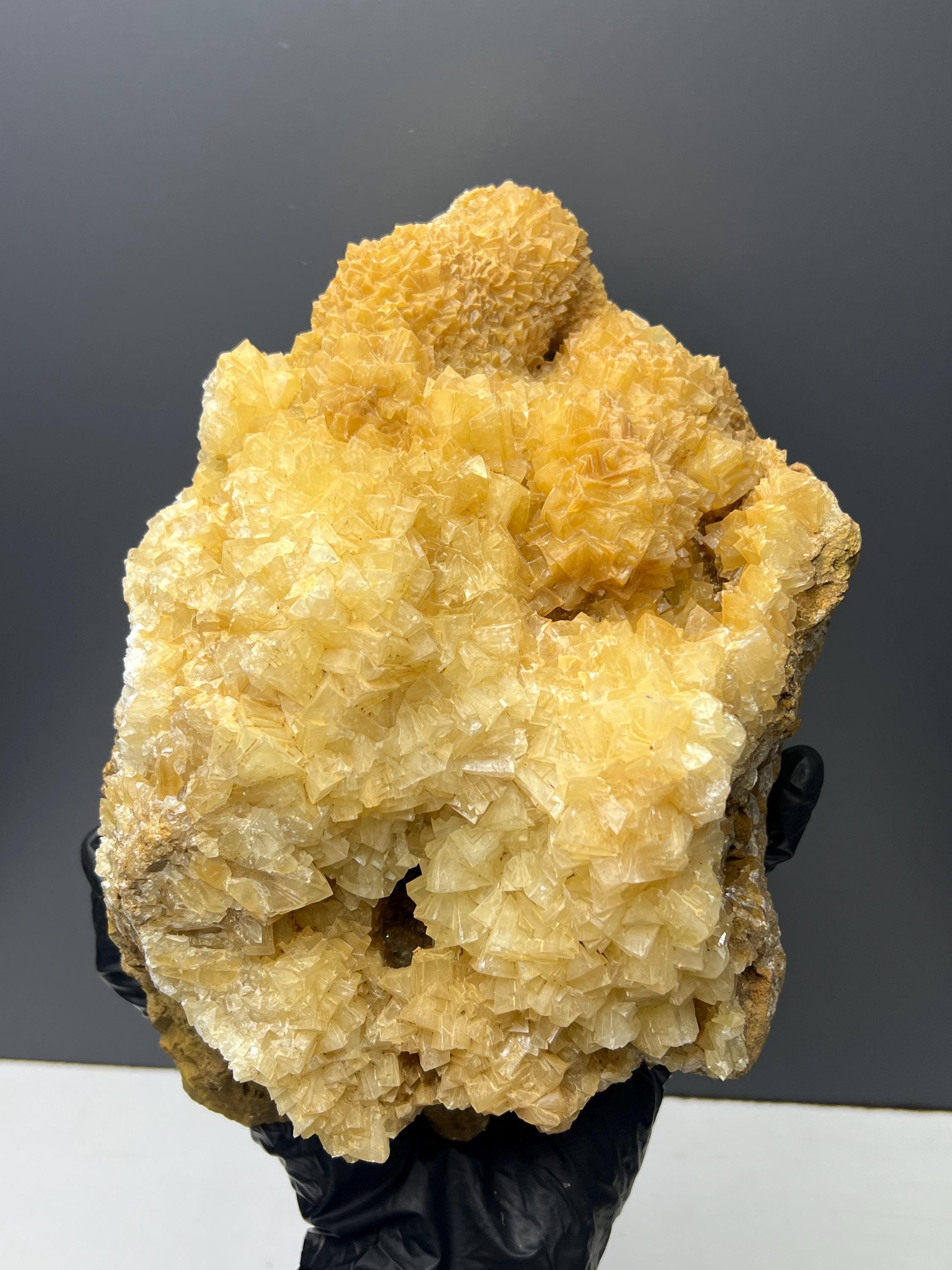 Extra Large Orange Crystal Calcite Specimen - Crystal Gemstone AE 