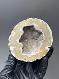 Cave Crystal Quartz With Agate Ball - Crystal Gemstone AE 