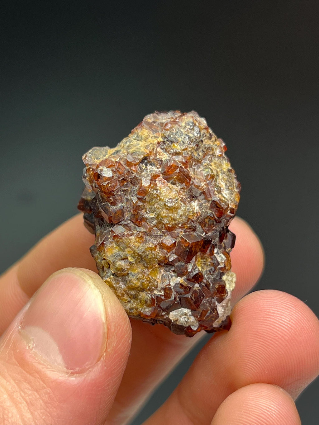 Spessartine Garnet Specimen - Crystal Gemstone AE 