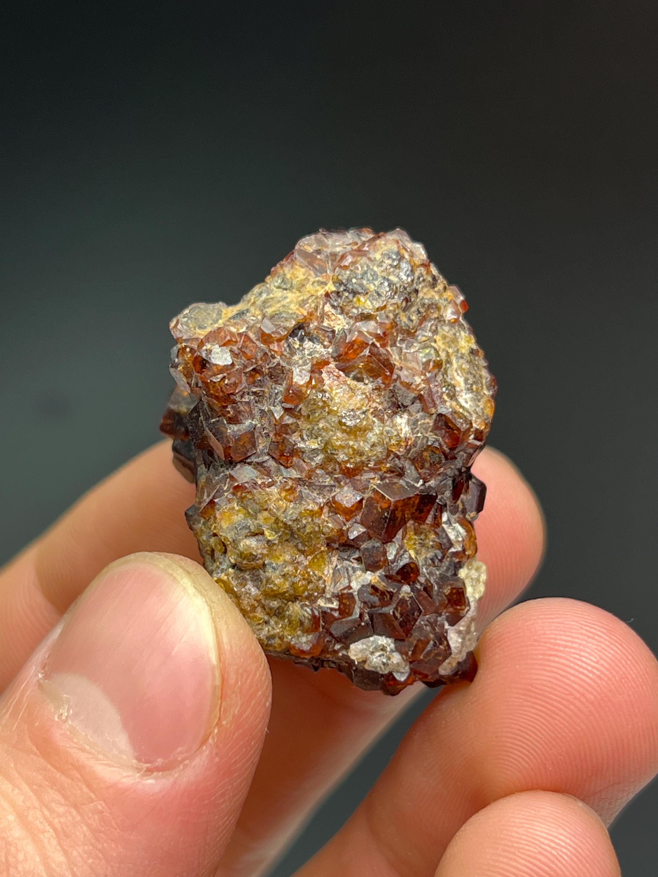 Spessartine Garnet Specimen - Crystal Gemstone AE 