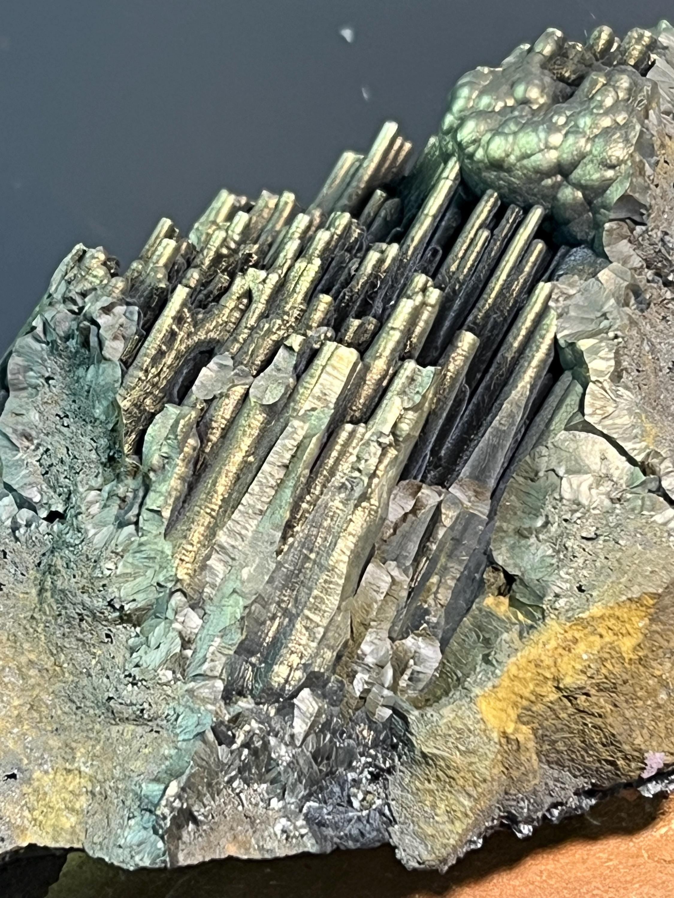 "Museum Grade" Golden Color Stalactite Goethite - Crystal Gemstone AE 