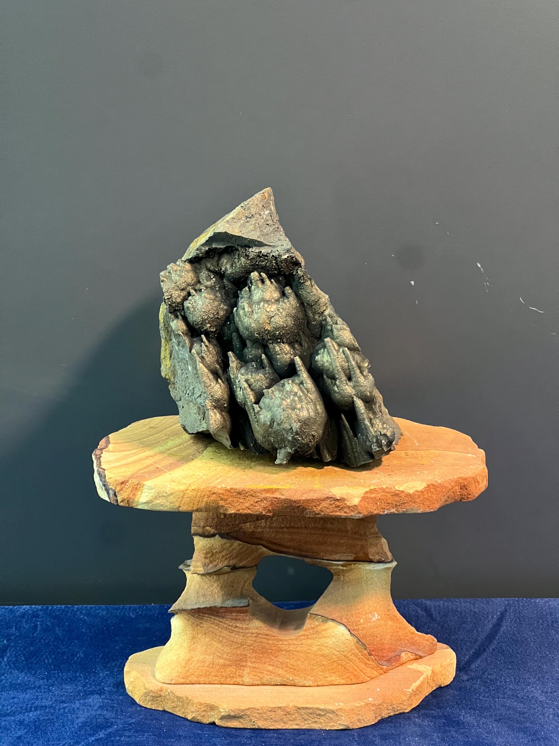 "Museum Grade" Golden Color Stalactite Goethite - Crystal Gemstone AE 