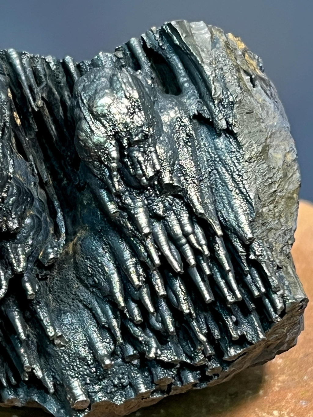 Very Special Golden Color Stalactite Goethite, For Special Collector Item - Crystal Gemstone AE 