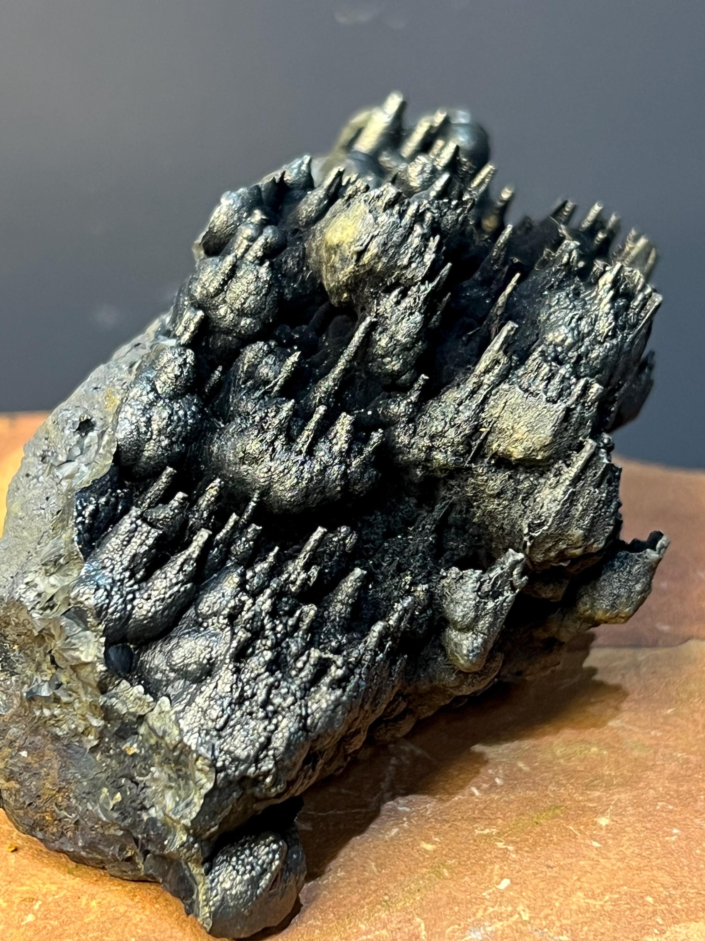 Museum Grade! Golden Color Stalactite Goethite Specimen - Crystal Gemstone AE 