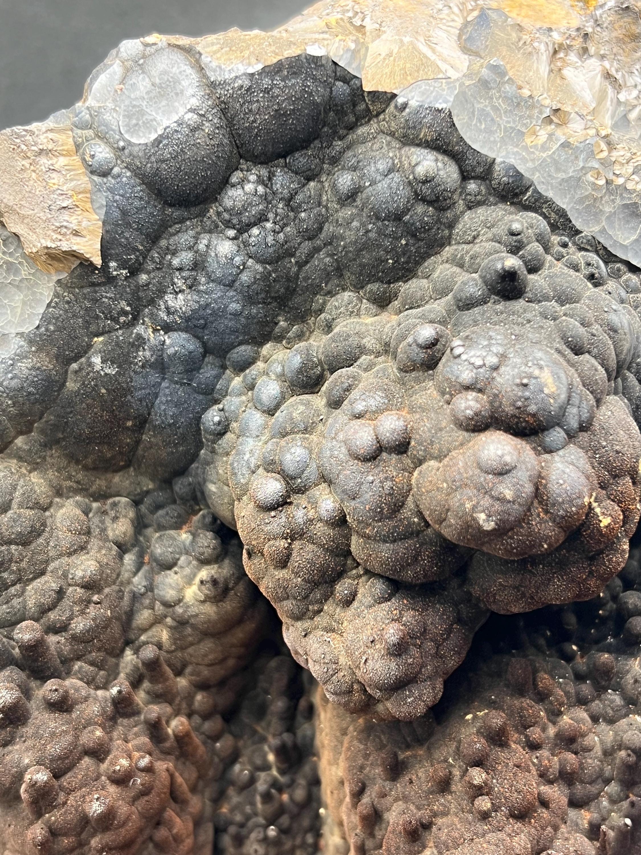 Botryoidal And Stalactite Formed Limonite On Goethite - Crystal Gemstone AE 