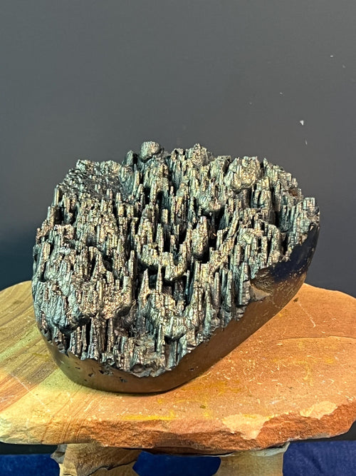 "Museum Grade" Golden Color Stalactite Goethite - Crystal Gemstone AE 