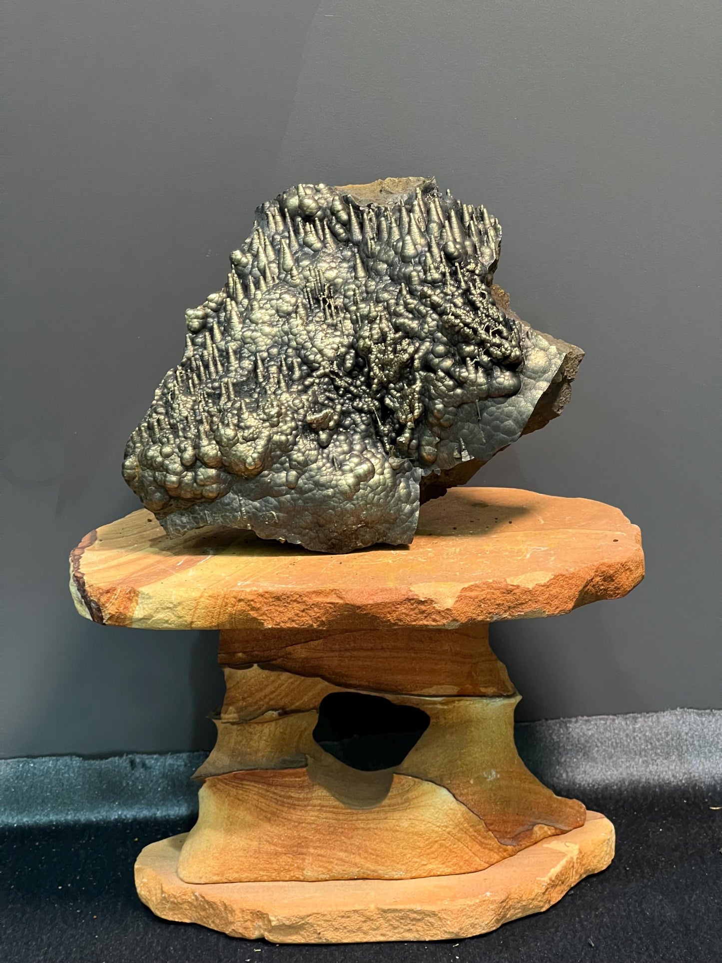 Museum Grade Golden Color Stalactite Goethite, For Special Collection - Crystal Gemstone AE 