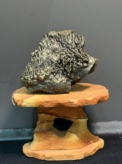 Museum Grade Golden Color Stalactite Goethite, For Special Collection - Crystal Gemstone AE 